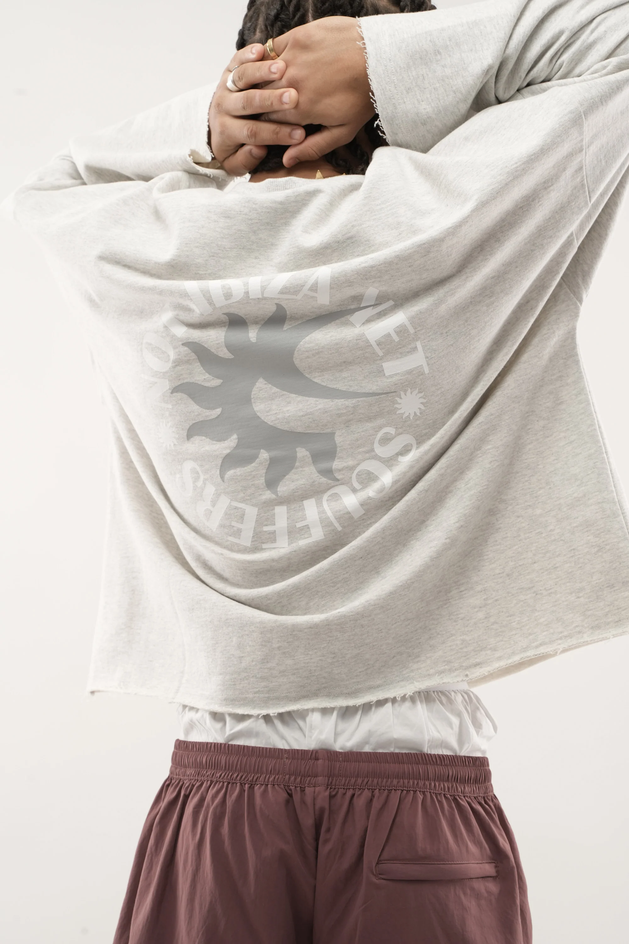 Not Ibiza Again Melange Sweatshirt - Image 6