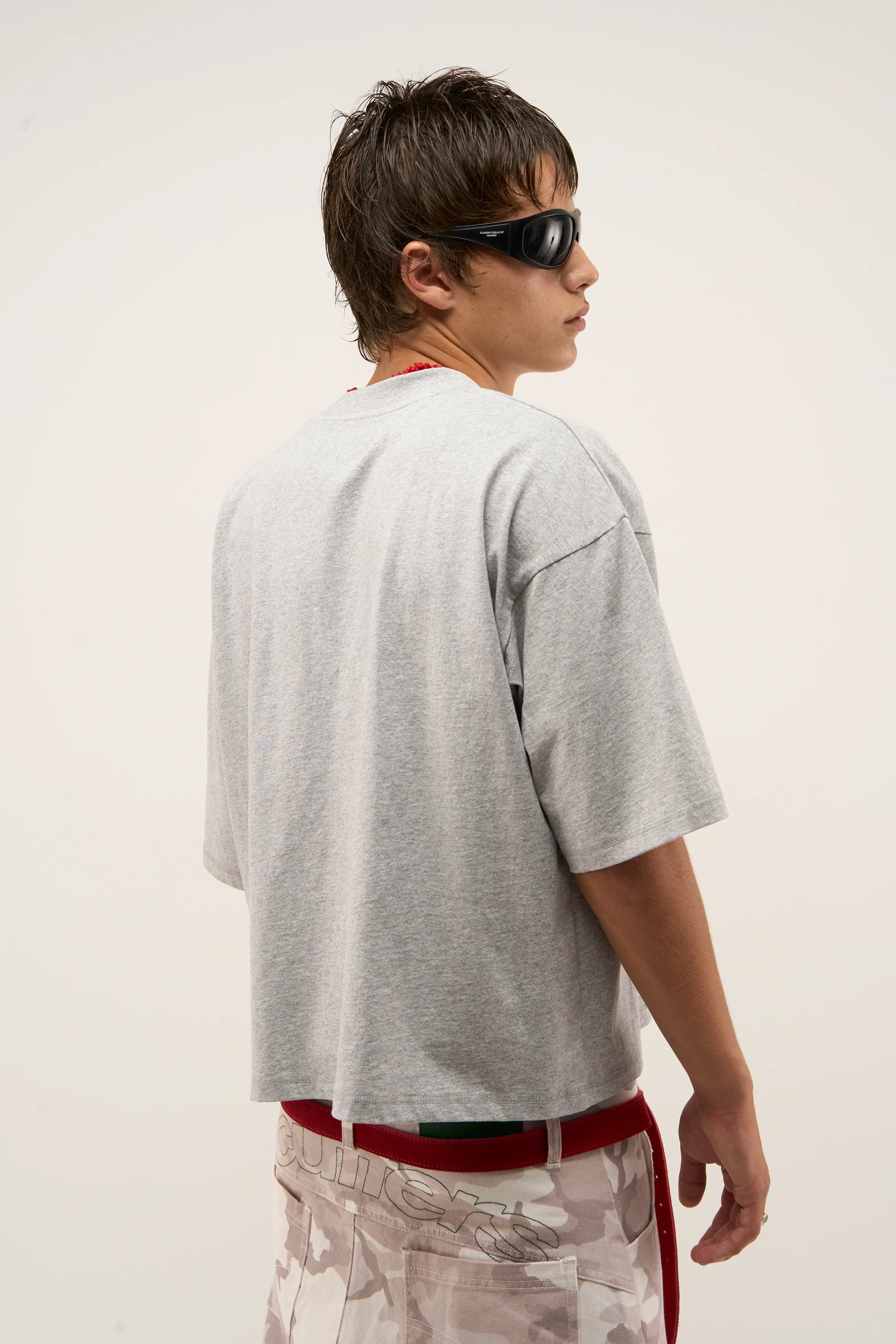 Not LA Yet Grey Melange T-Shirt - Image 4
