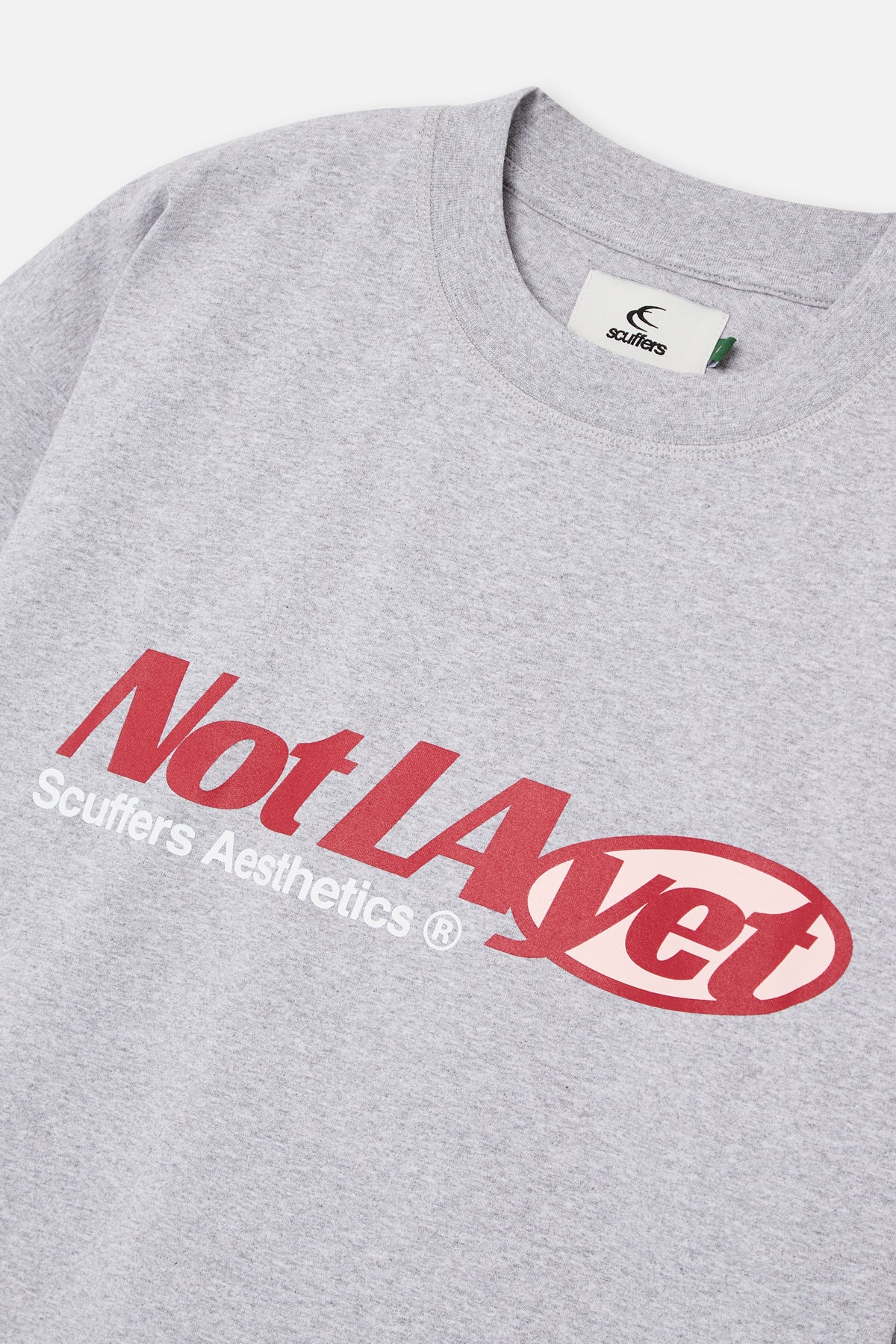 Not LA Yet Grey Melange T-Shirt - Image 5