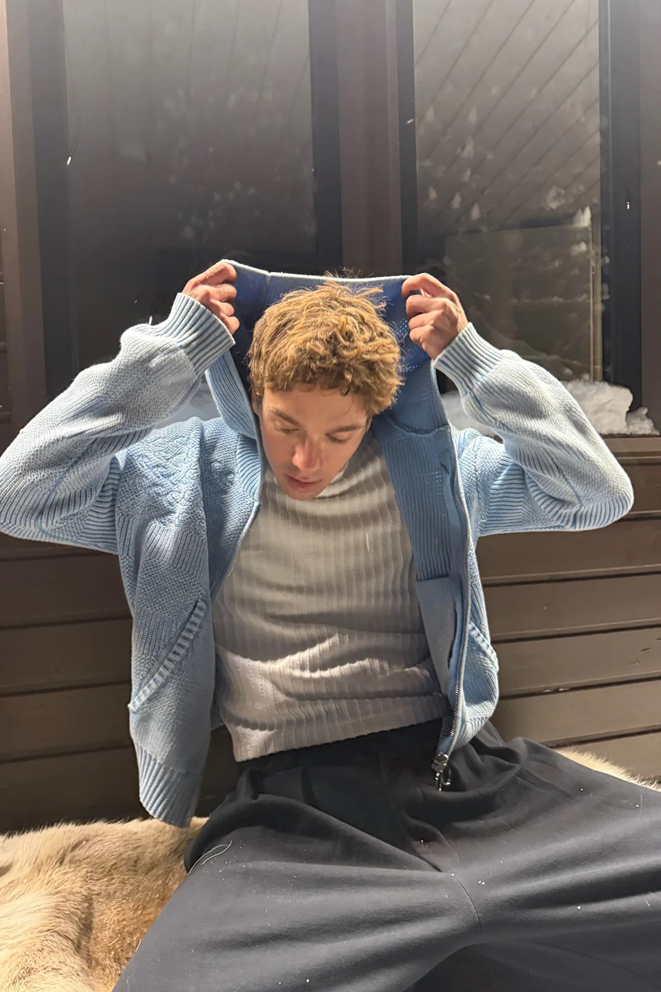 Nowhere Blue Knit Zipper - Image 7