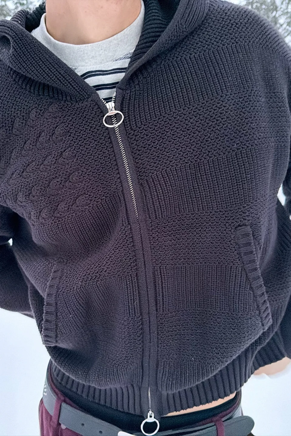 Nowhere Dark Knit Zipper - Image 7