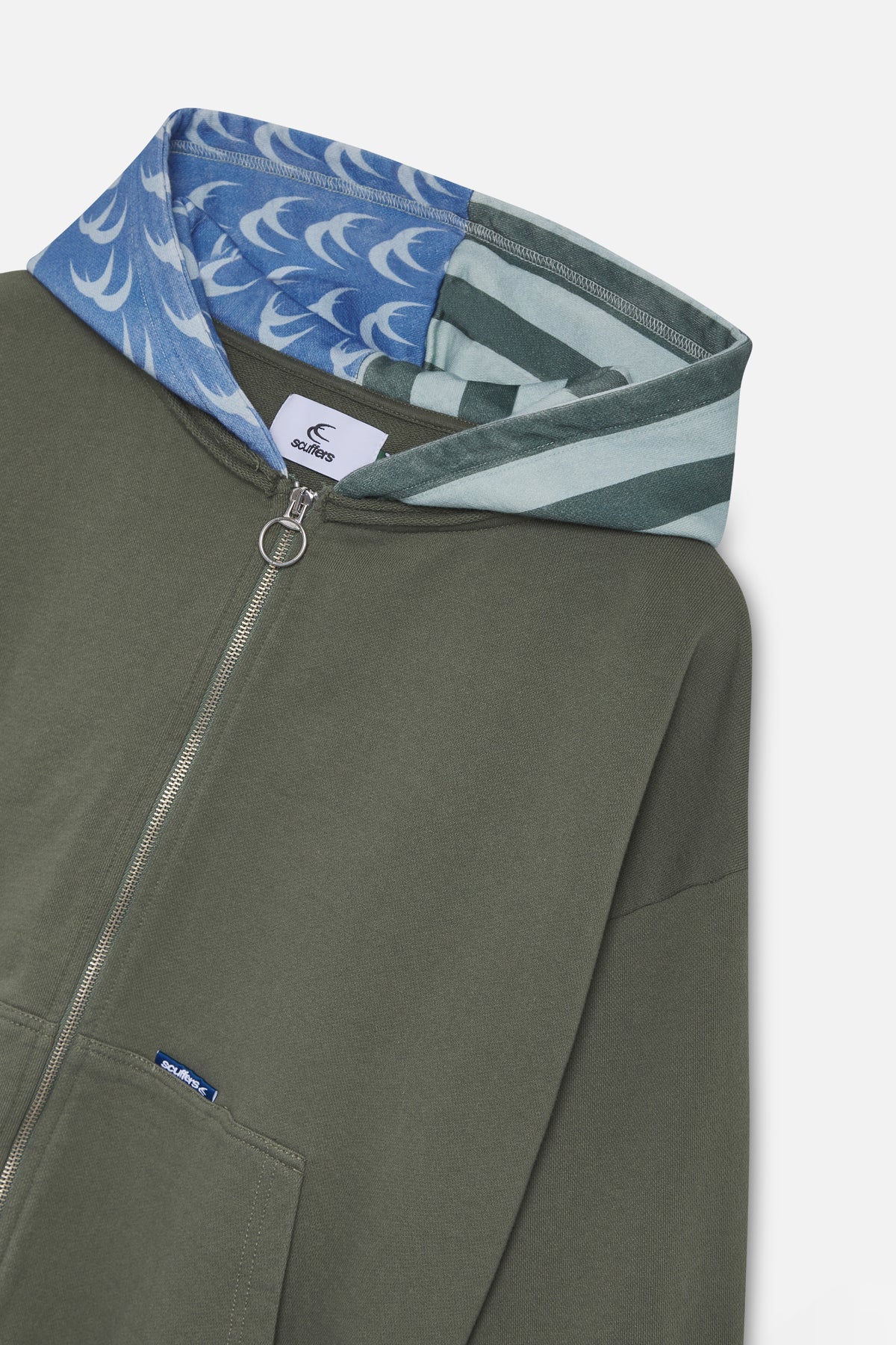 Nowhere Green Zipped Hoodie - Image 6