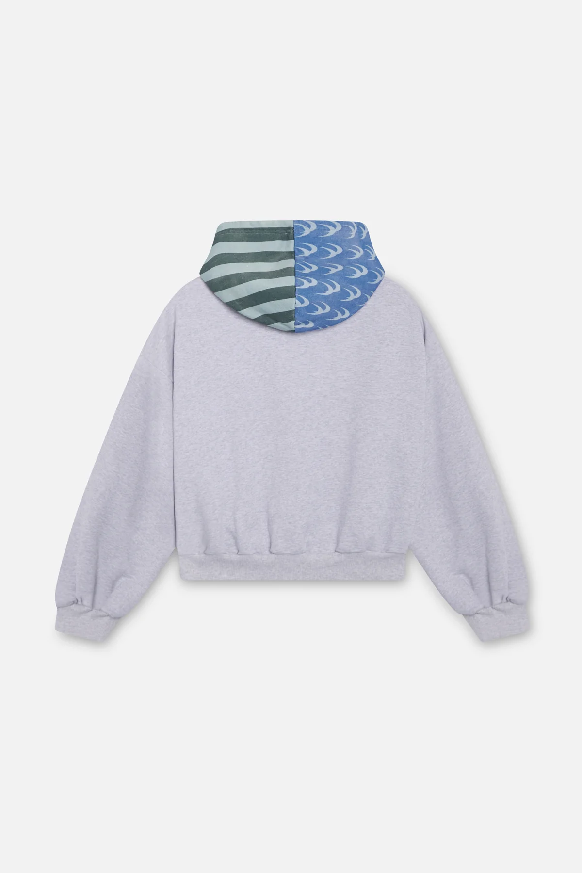 Nowhere Grey Melange Zipped Hoodie - Image 6