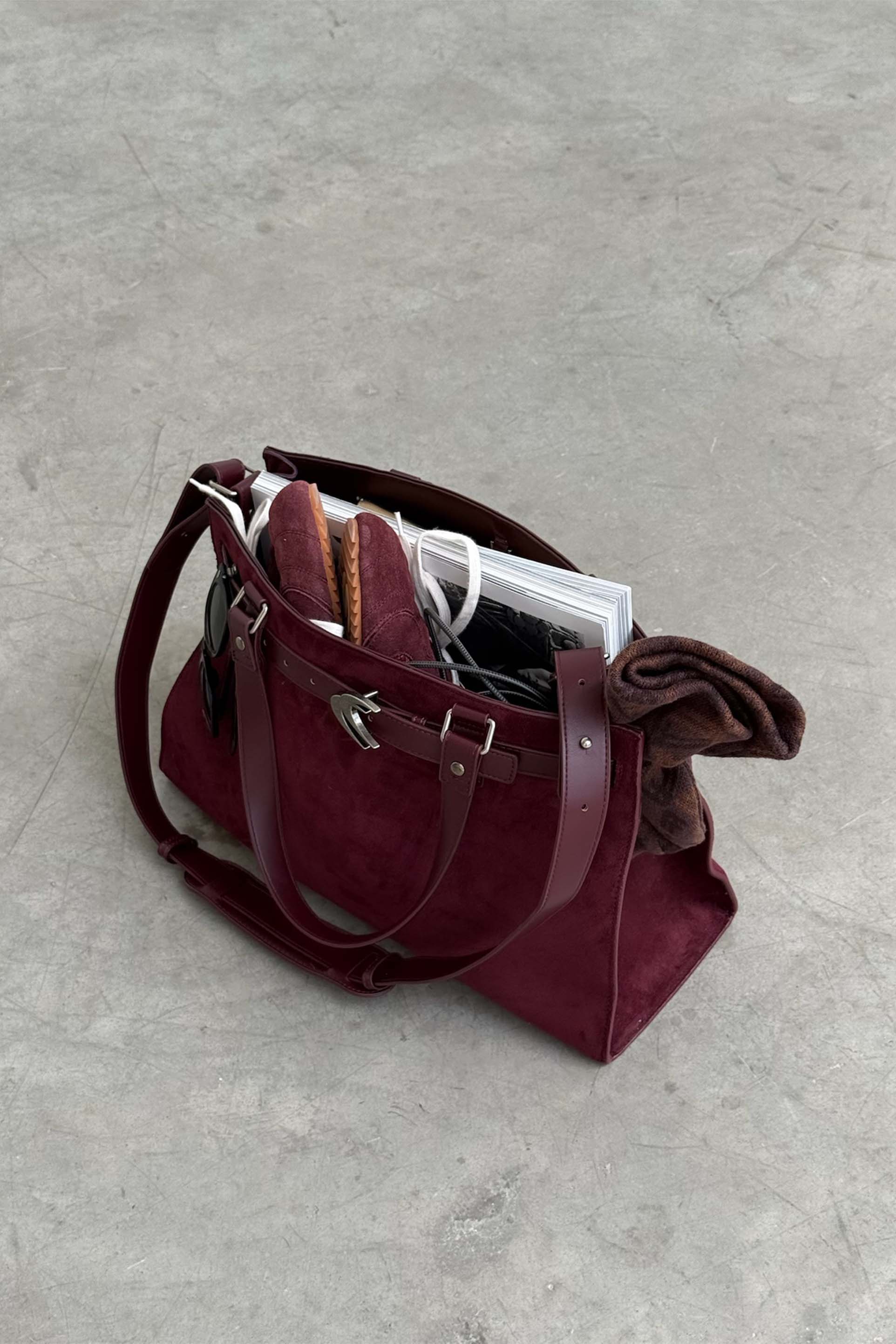 Office Burgundy Bag - Image 6