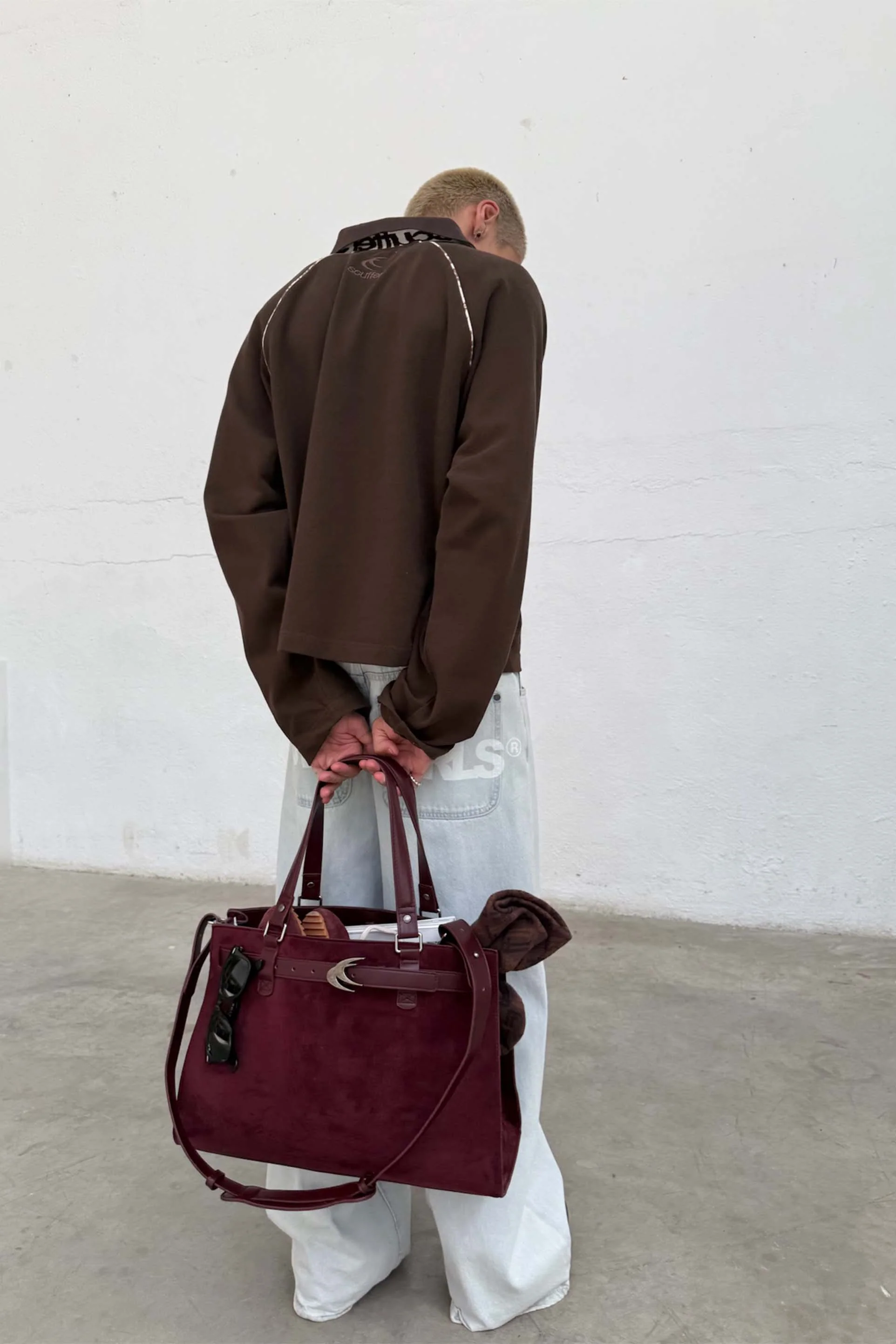 Office Burgundy Bag - Image 7