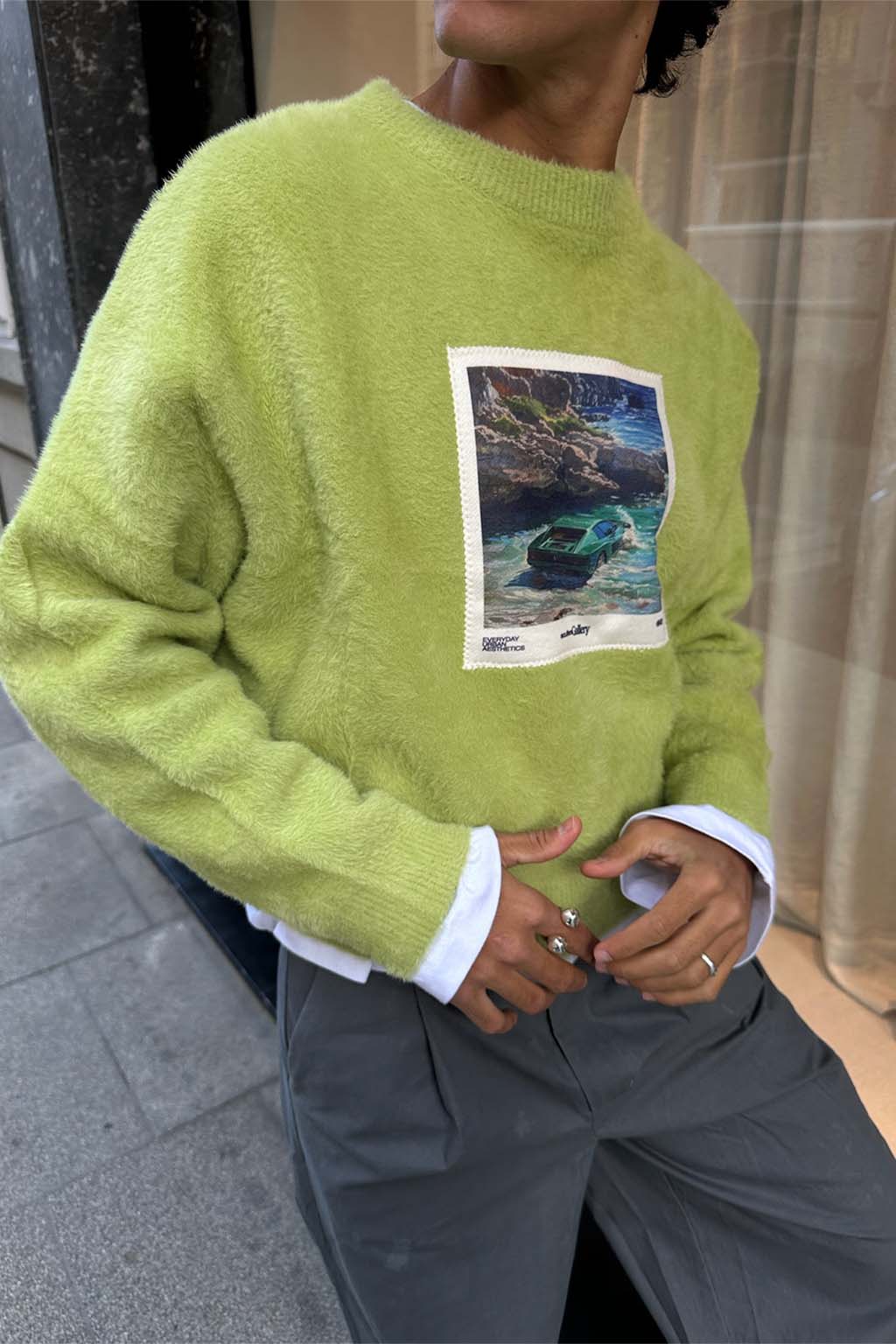 Oil #1 Green Knit - Image 6
