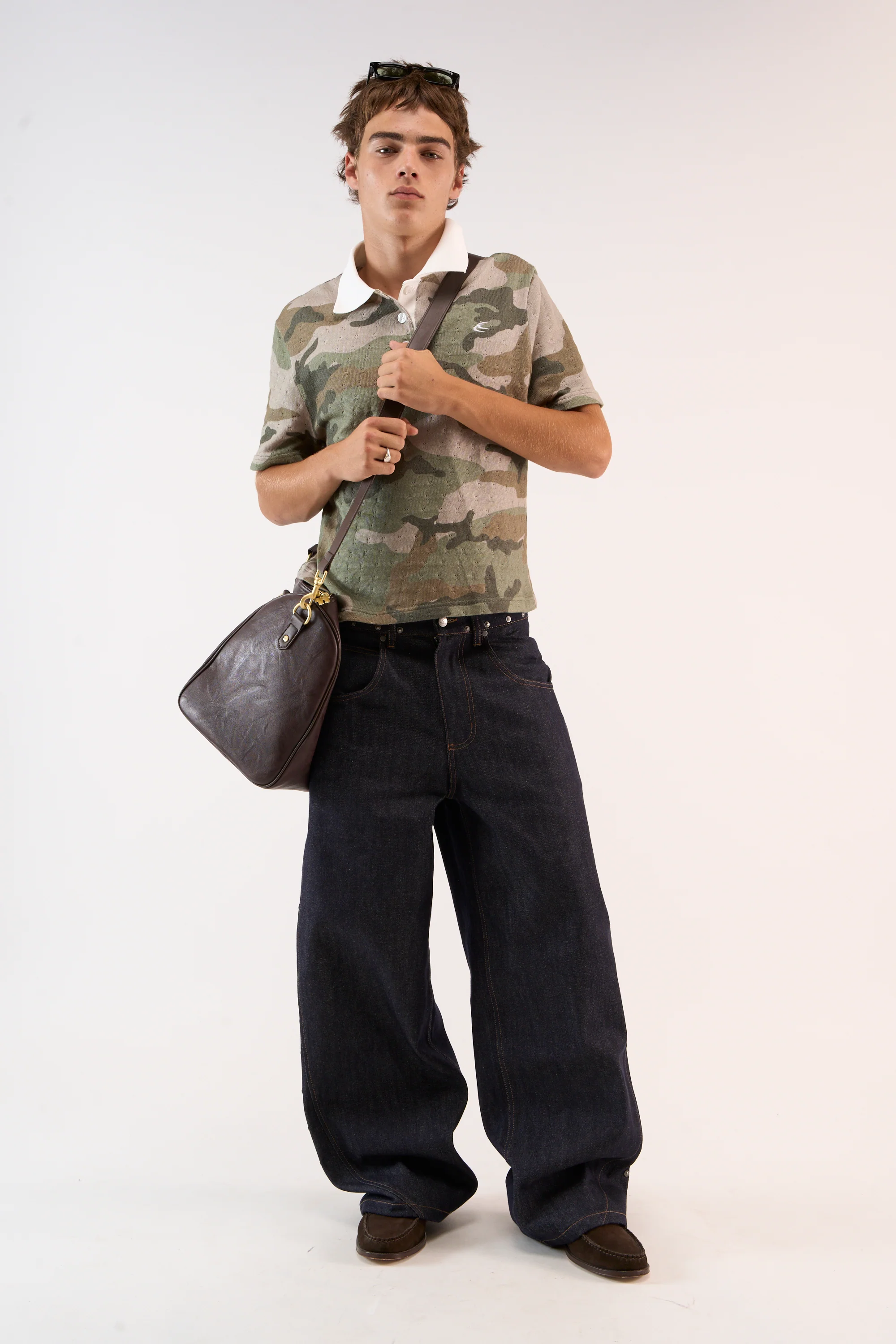 Openwork Camo Polo - Image 2