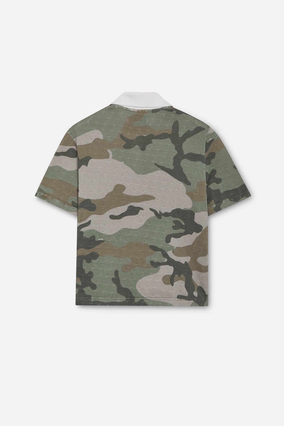 Openwork Camo Polo - Image 3