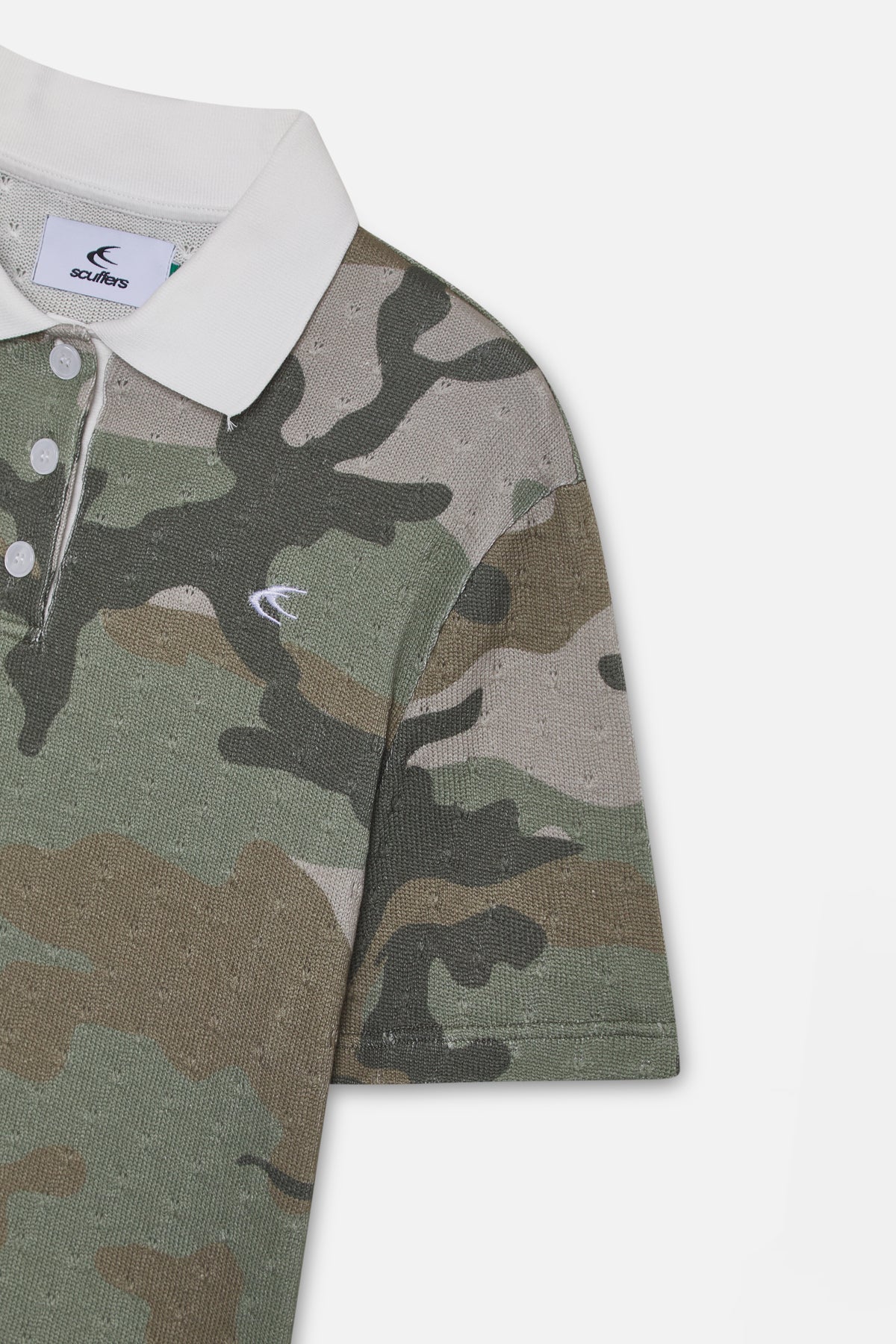 Openwork Camo Polo - Image 6