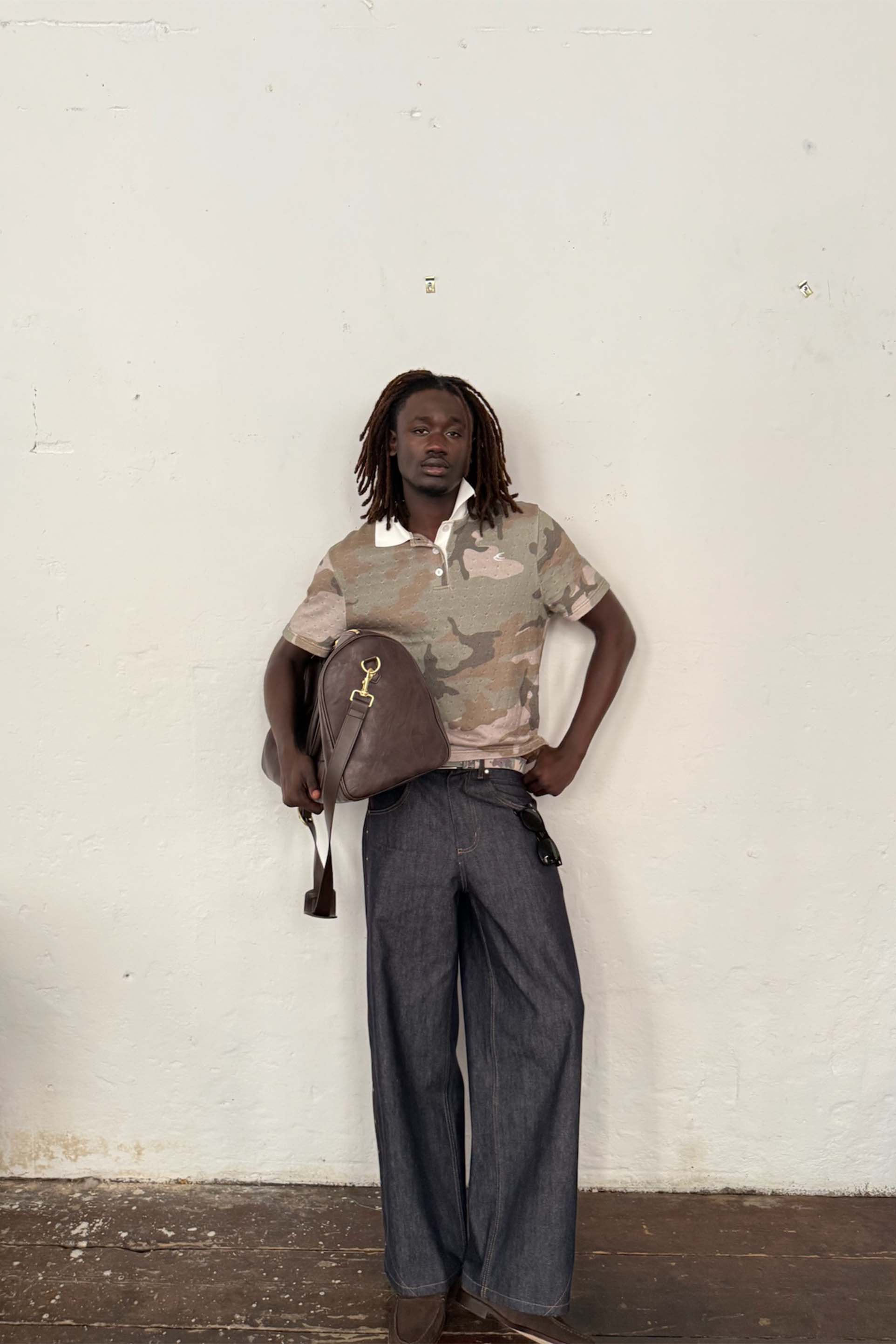 Openwork Camo Polo - Image 7