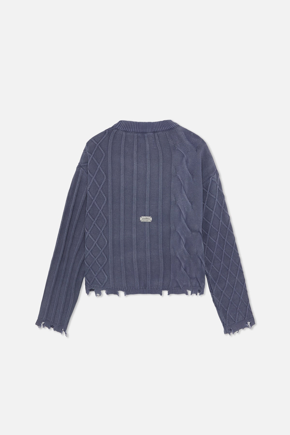Oversized Navy Trench Jersey - Image 3