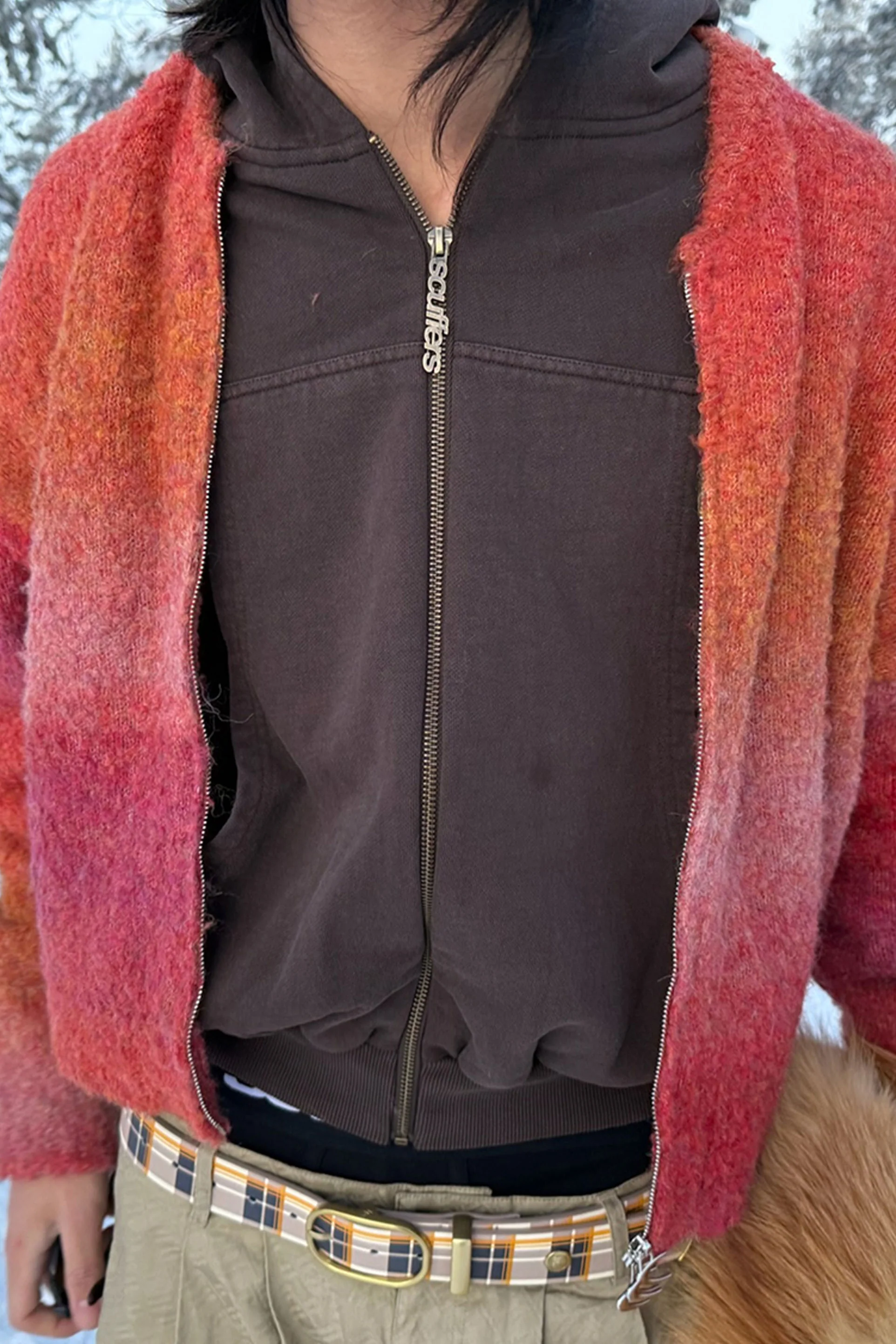 Pick Pocket Brown Zipper - Image 4