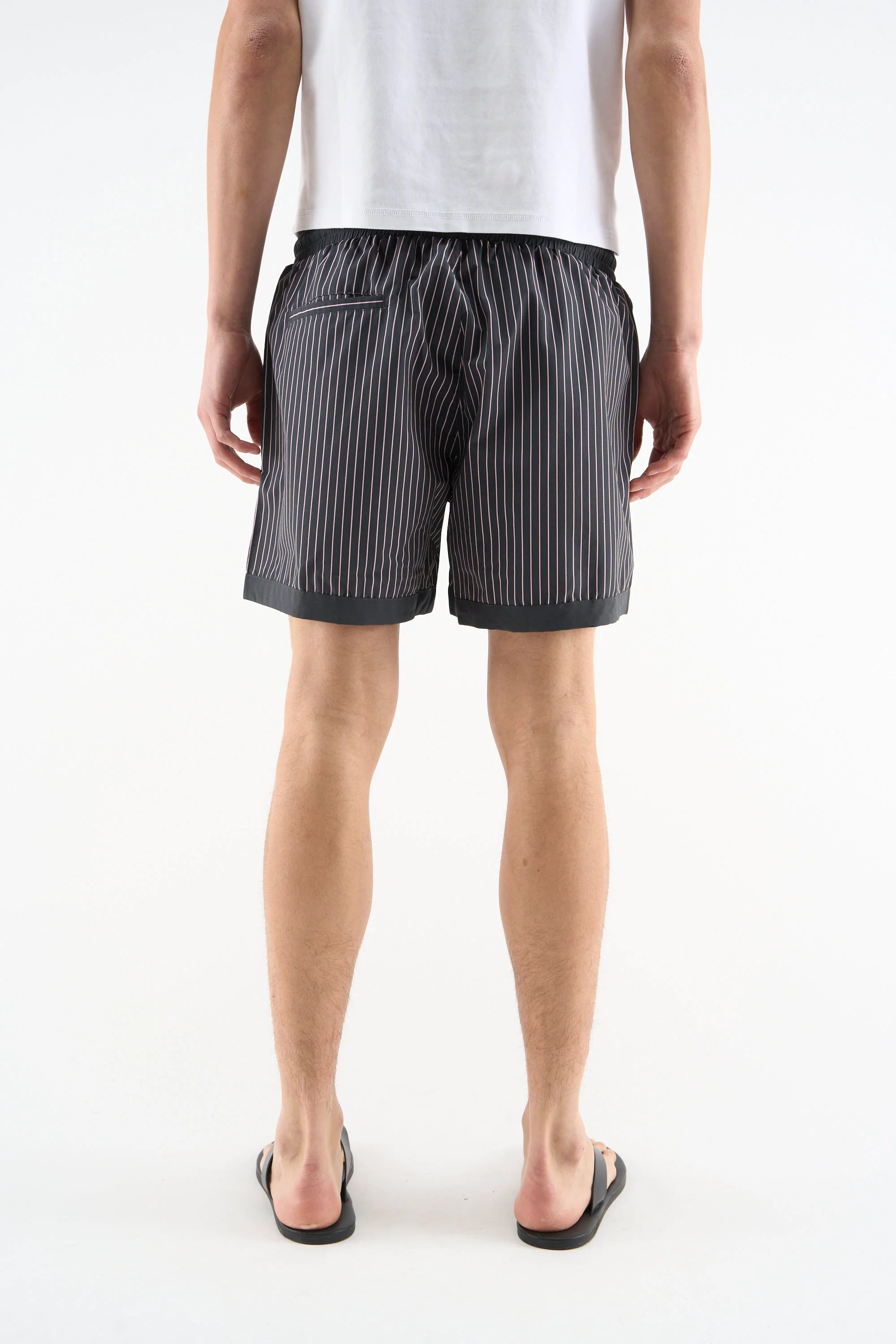 Pinstripe Black Swimpants - Image 4