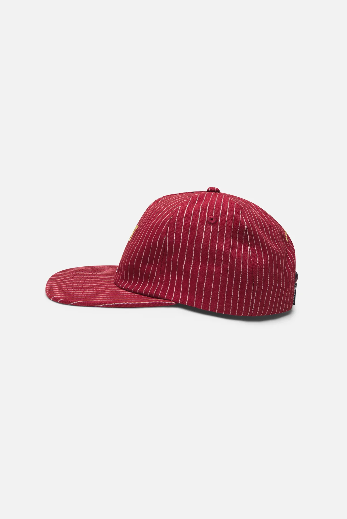 Pinstripe Burgundy Cap - Image 3