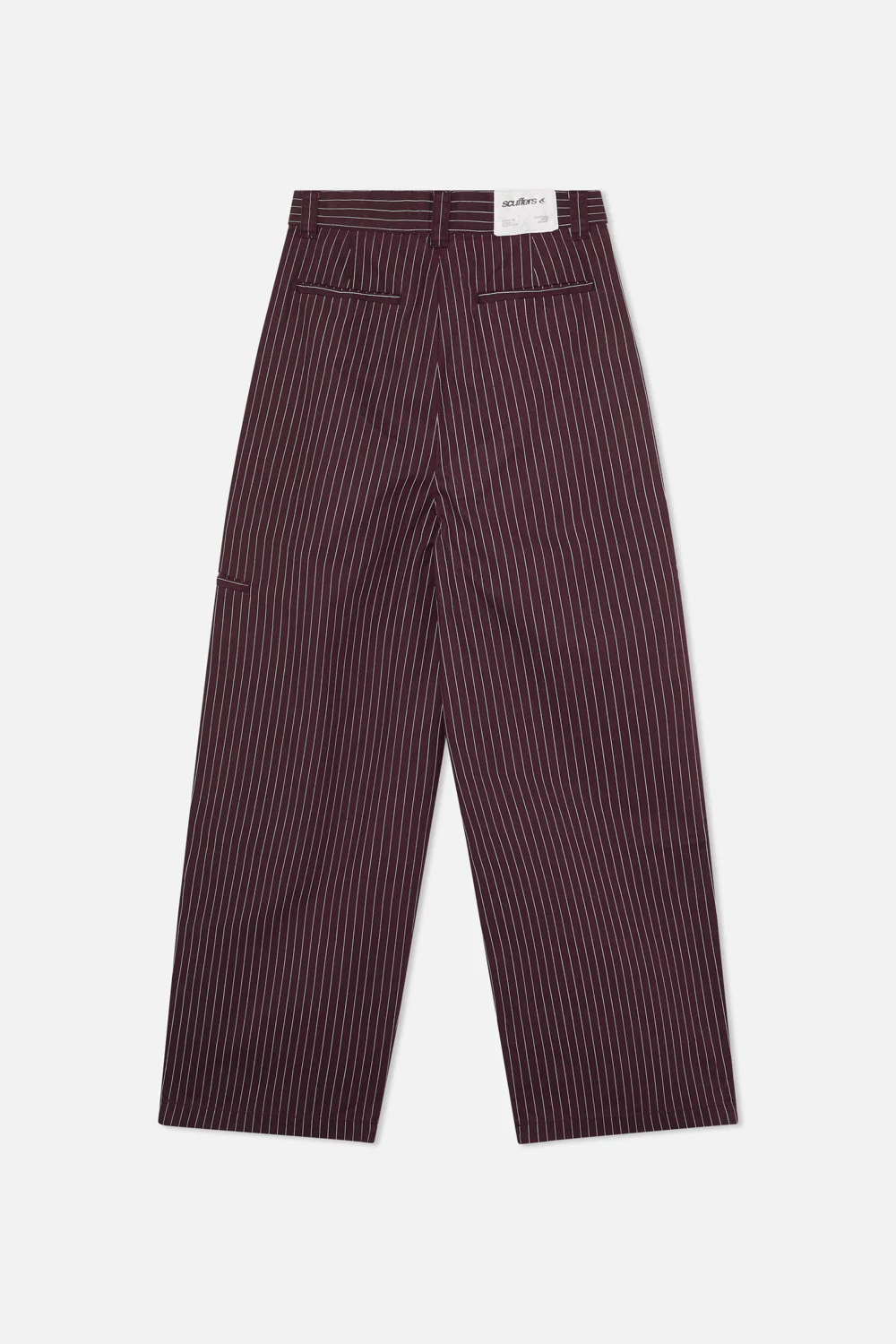 Pinstripe Burgundy Pants - Image 7