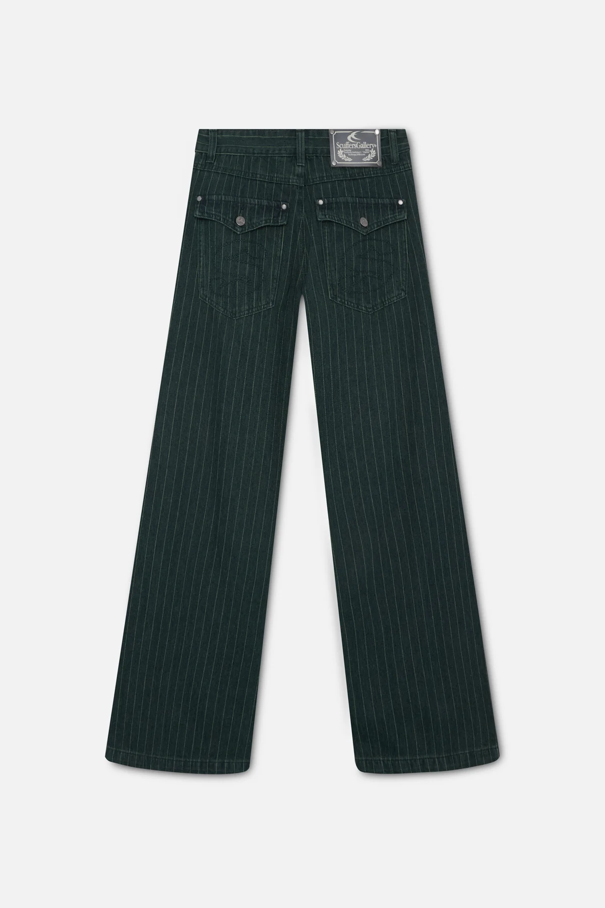 Pinstripe Carrie Green Pants - Image 3