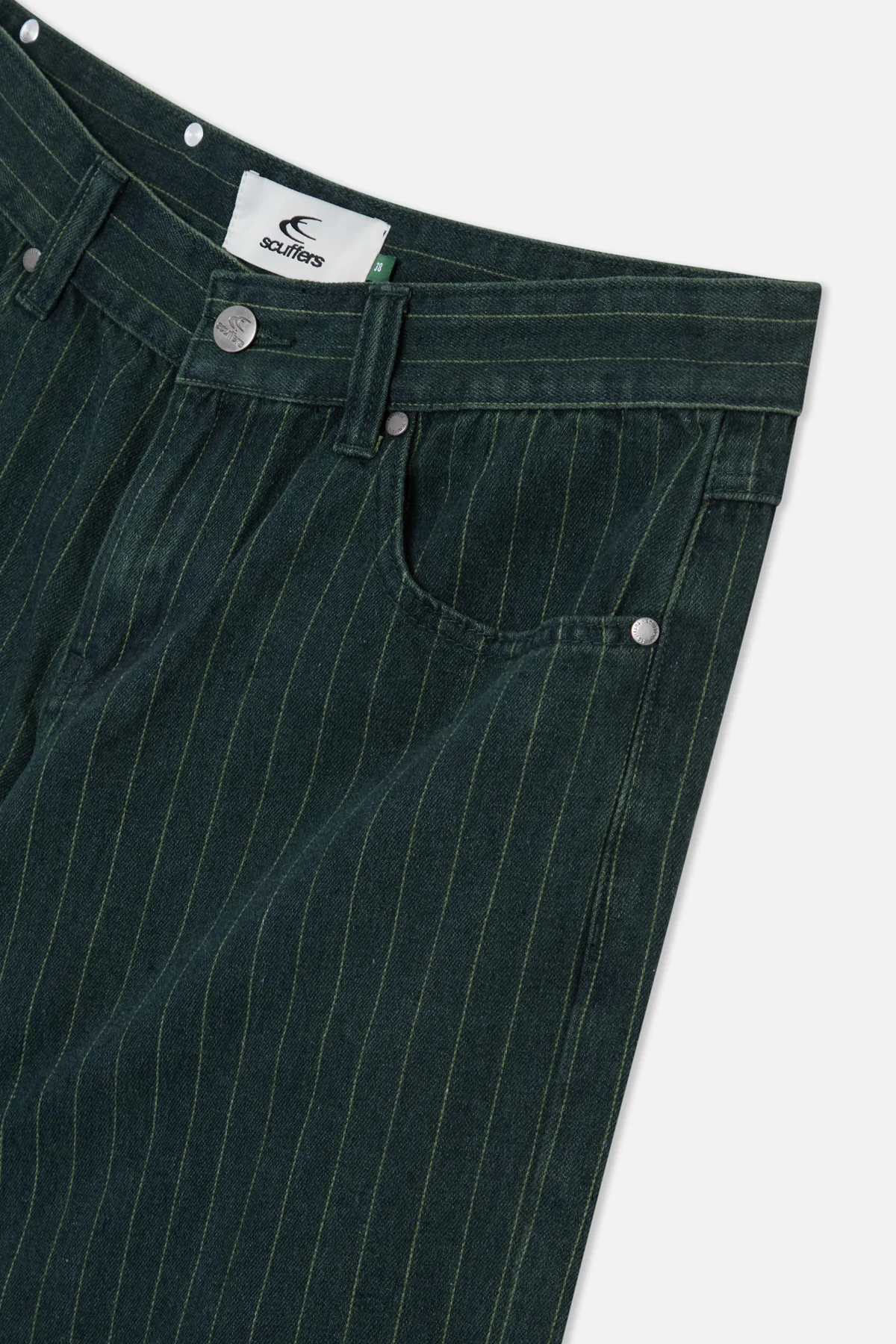 Pinstripe Carrie Green Pants - Image 5