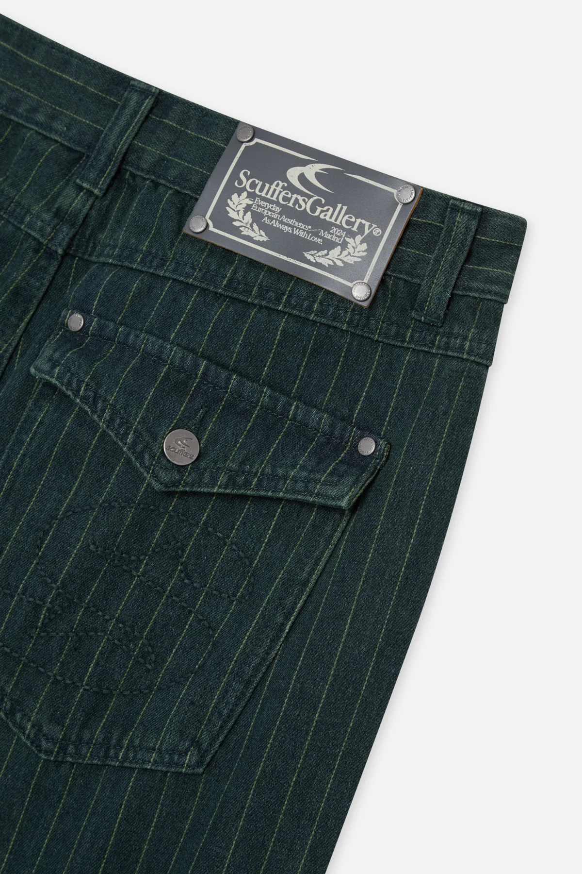 Pinstripe Carrie Green Pants - Image 7