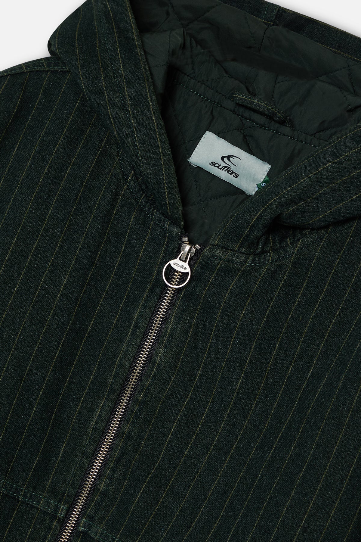 Pinstripe Green Work Jacket - Image 7