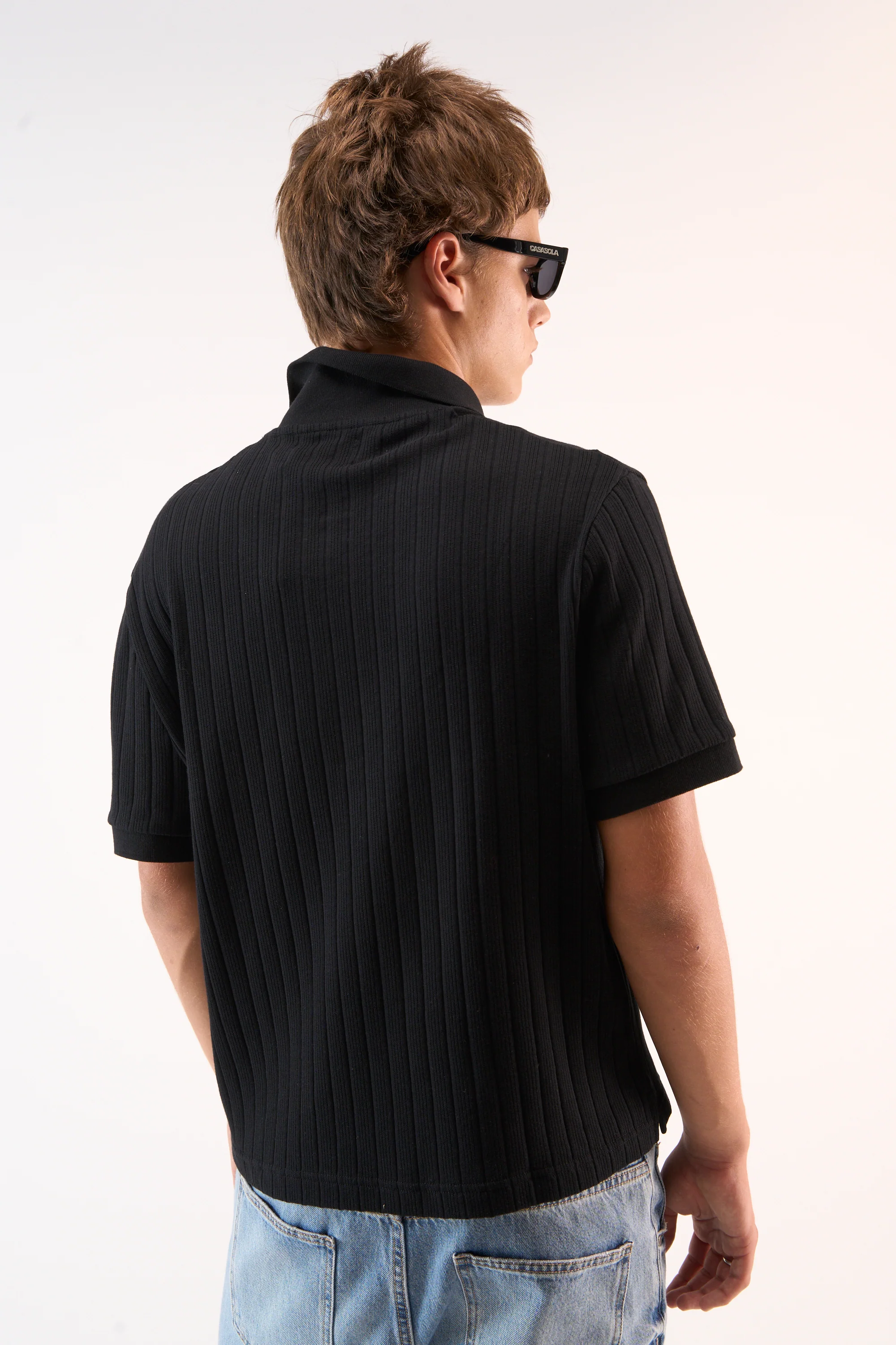 Placket Black Polo - Image 6