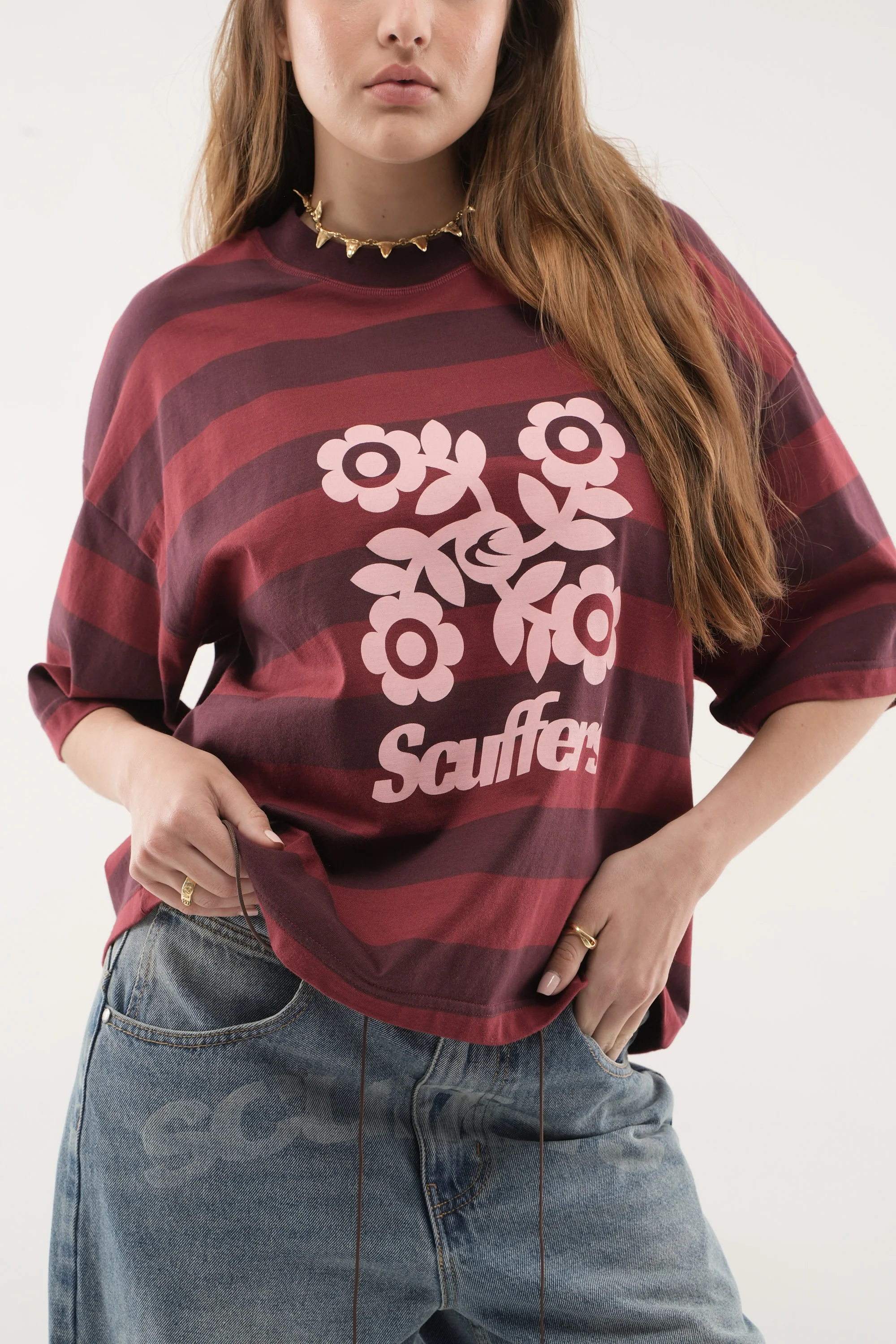 Pollen Burgundy T-Shirt - Image 6