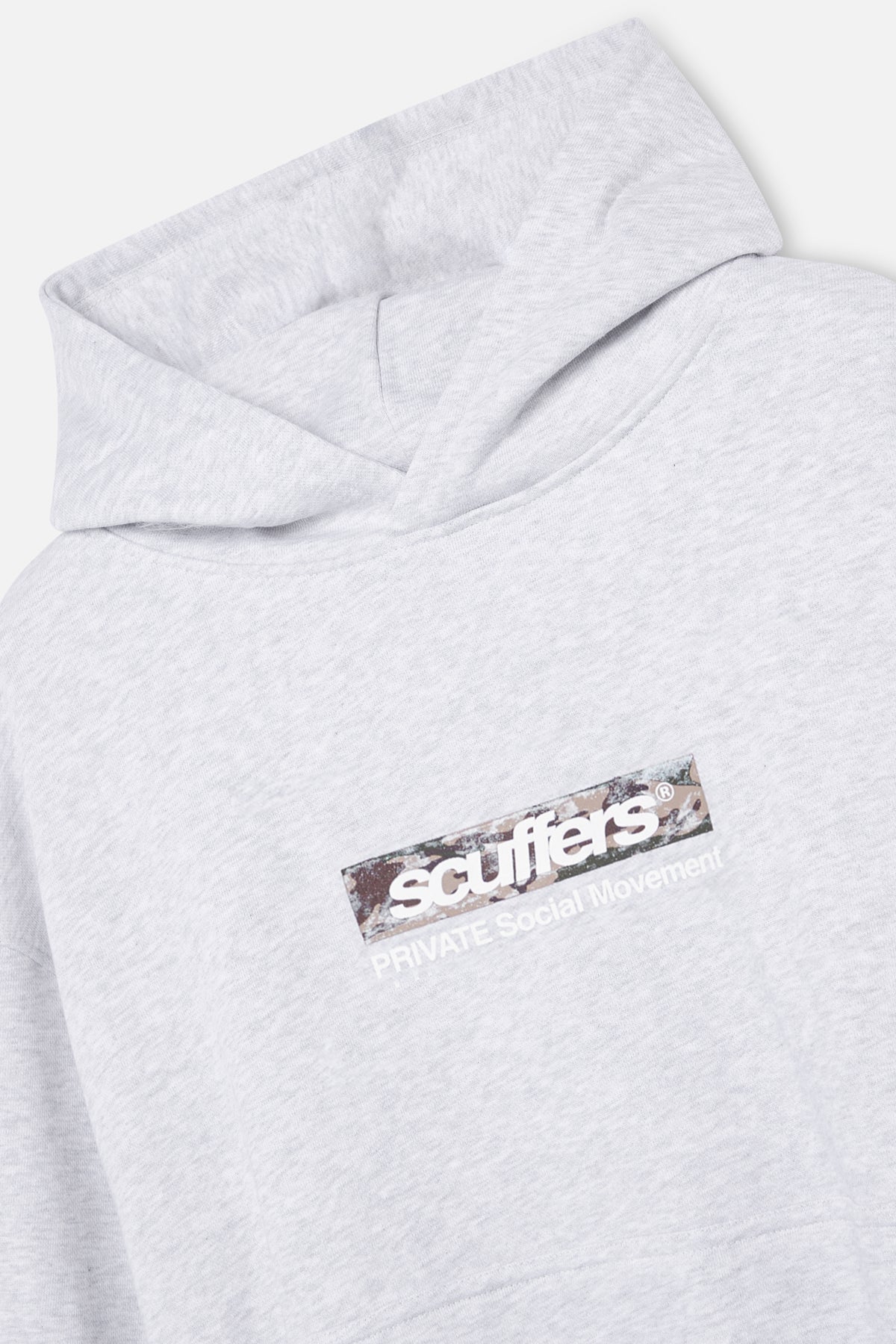 Private Grey Melange Hoodie - Image 7