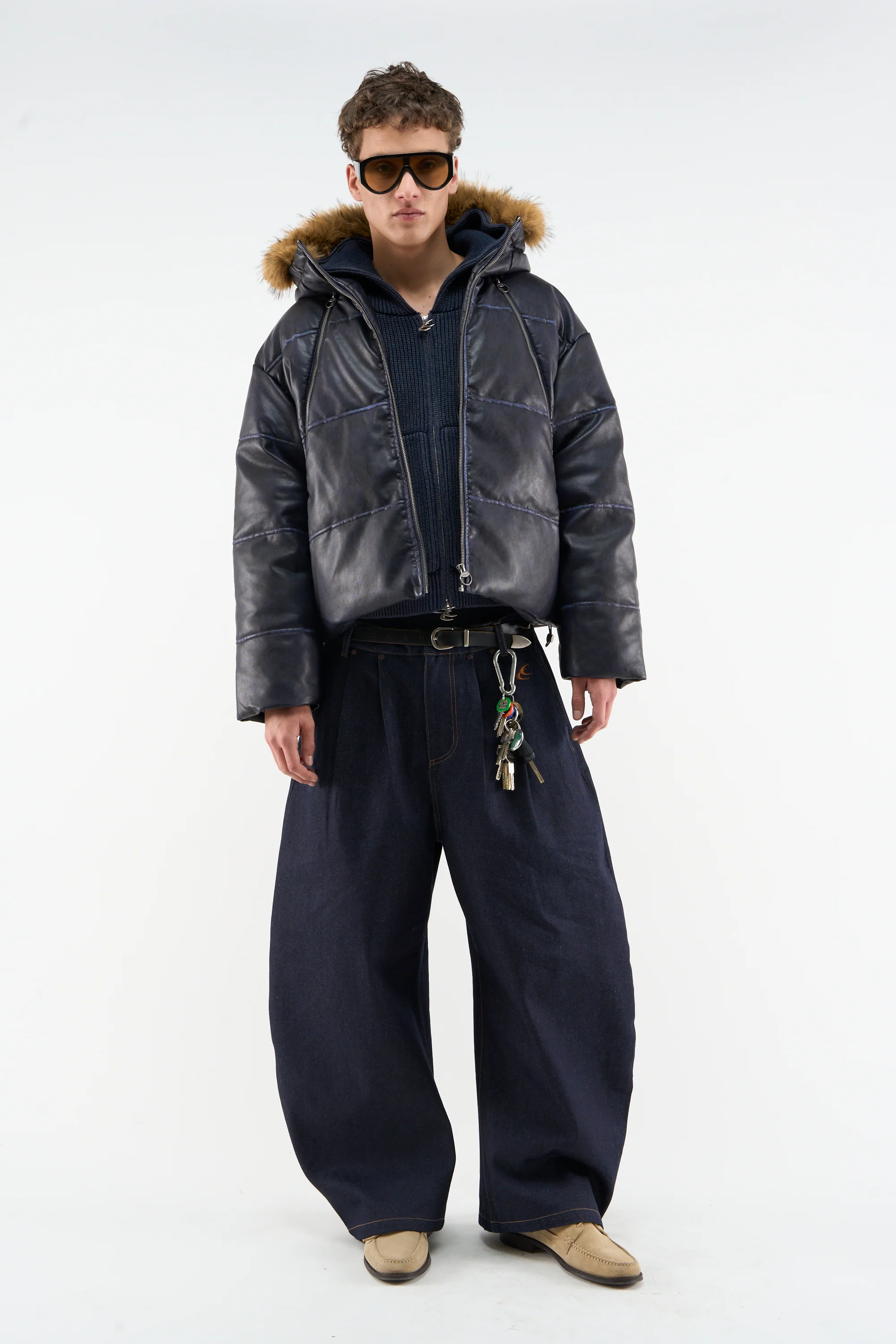 Raw Dark Puffer Jacket - Image 2
