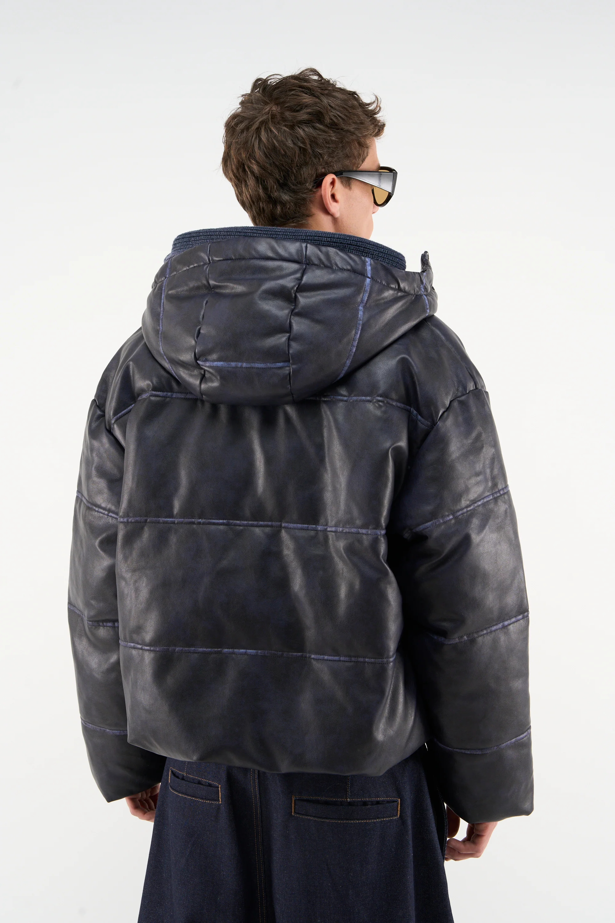 Raw Dark Puffer Jacket - Image 4