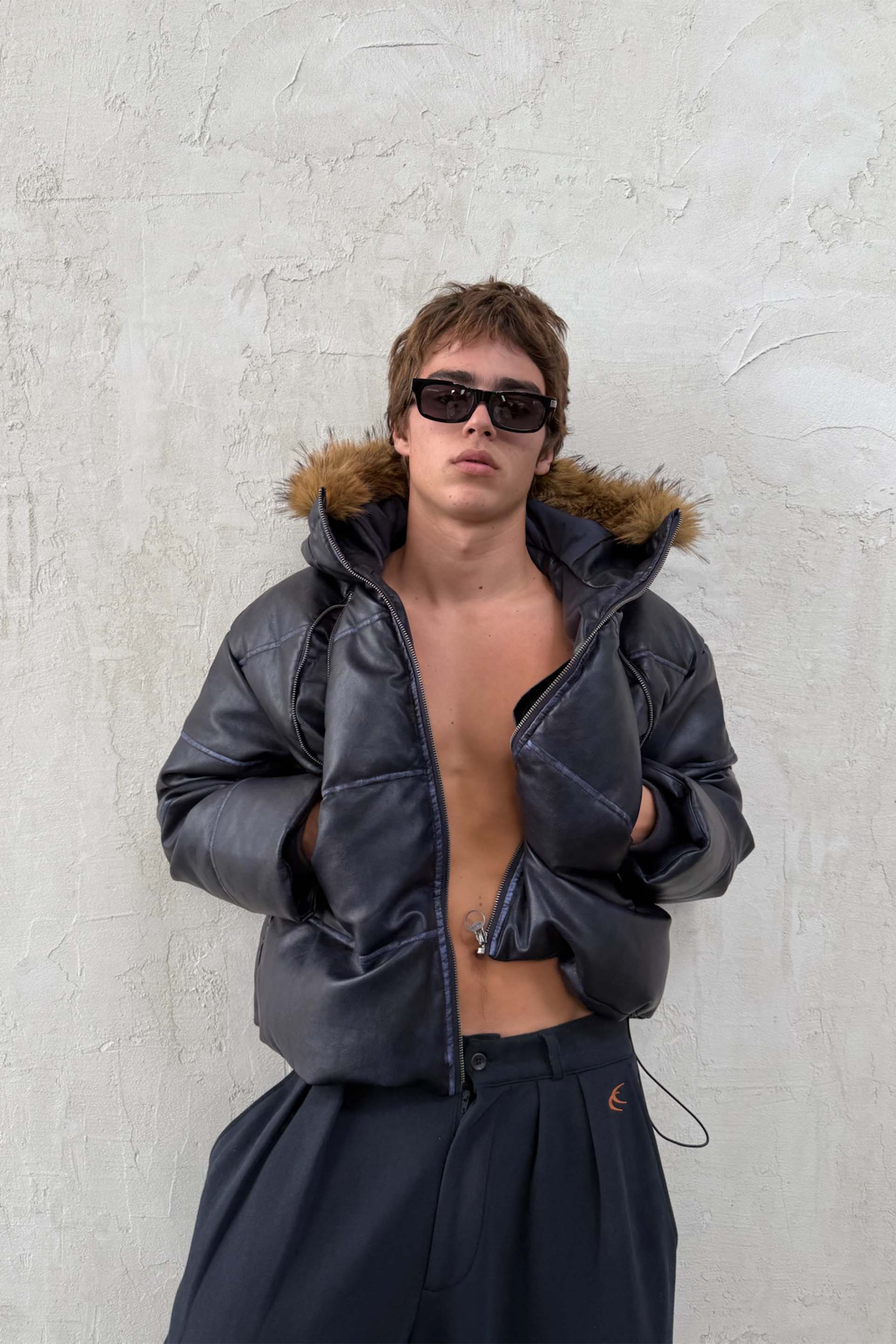 Raw Dark Puffer Jacket - Image 5