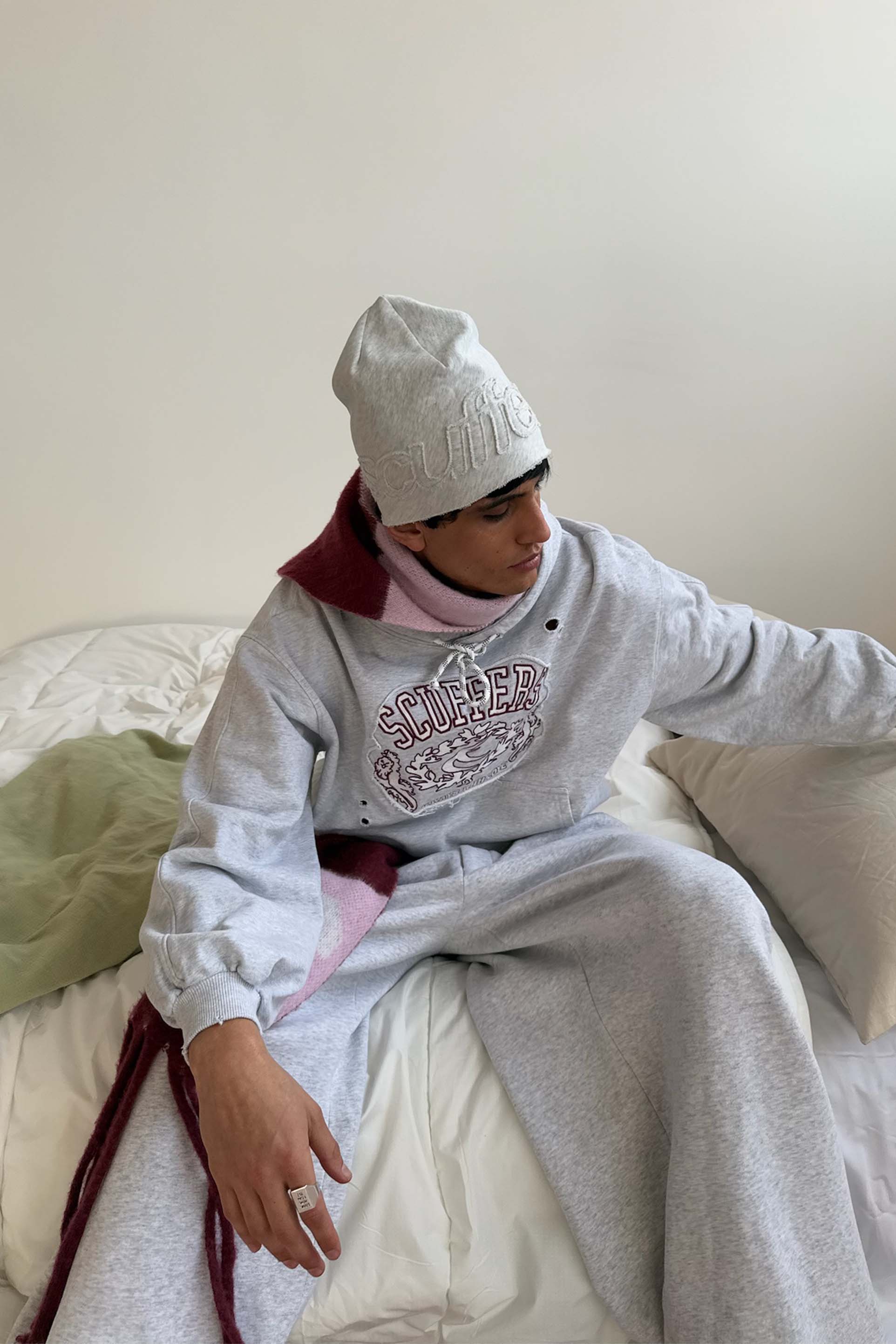 Raw Grey Beanie - Image 2