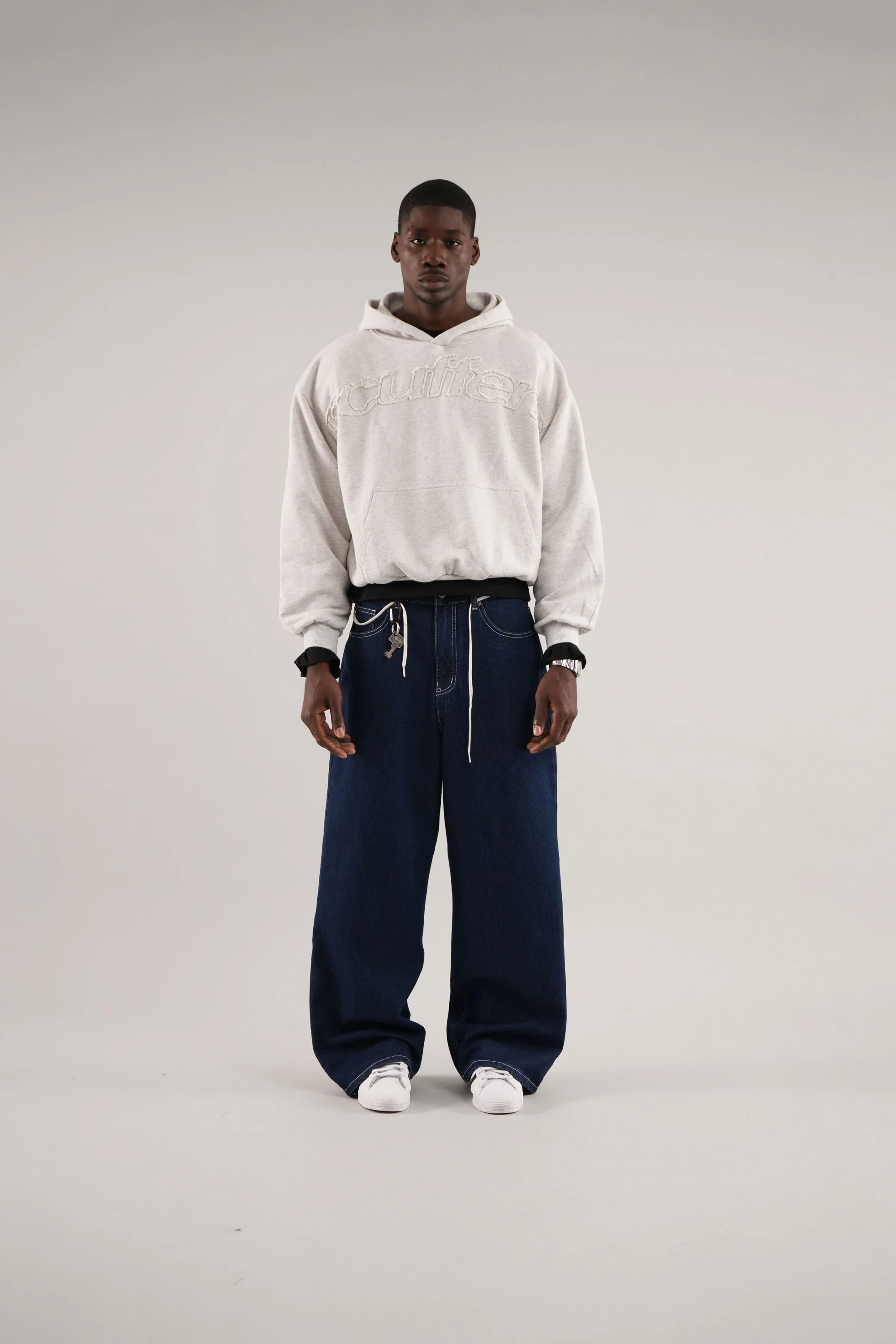 Raw Light Grey Hoodie - Image 2