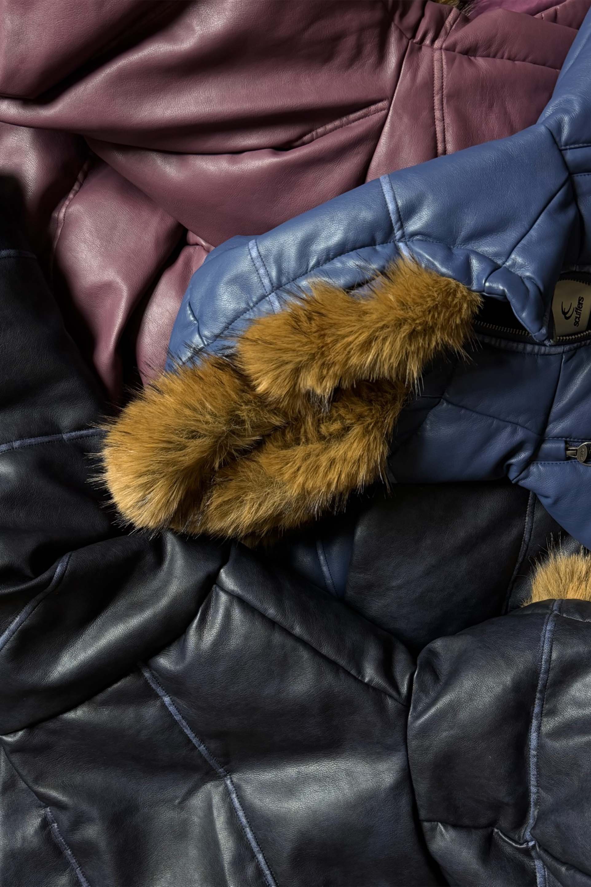 Raw Royal Blue Puffer Jacket - Image 10