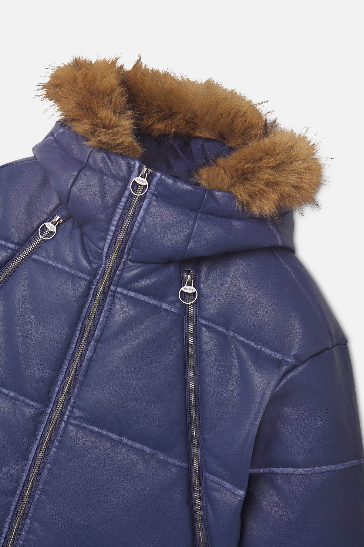 Raw Royal Blue Puffer Jacket - Image 5