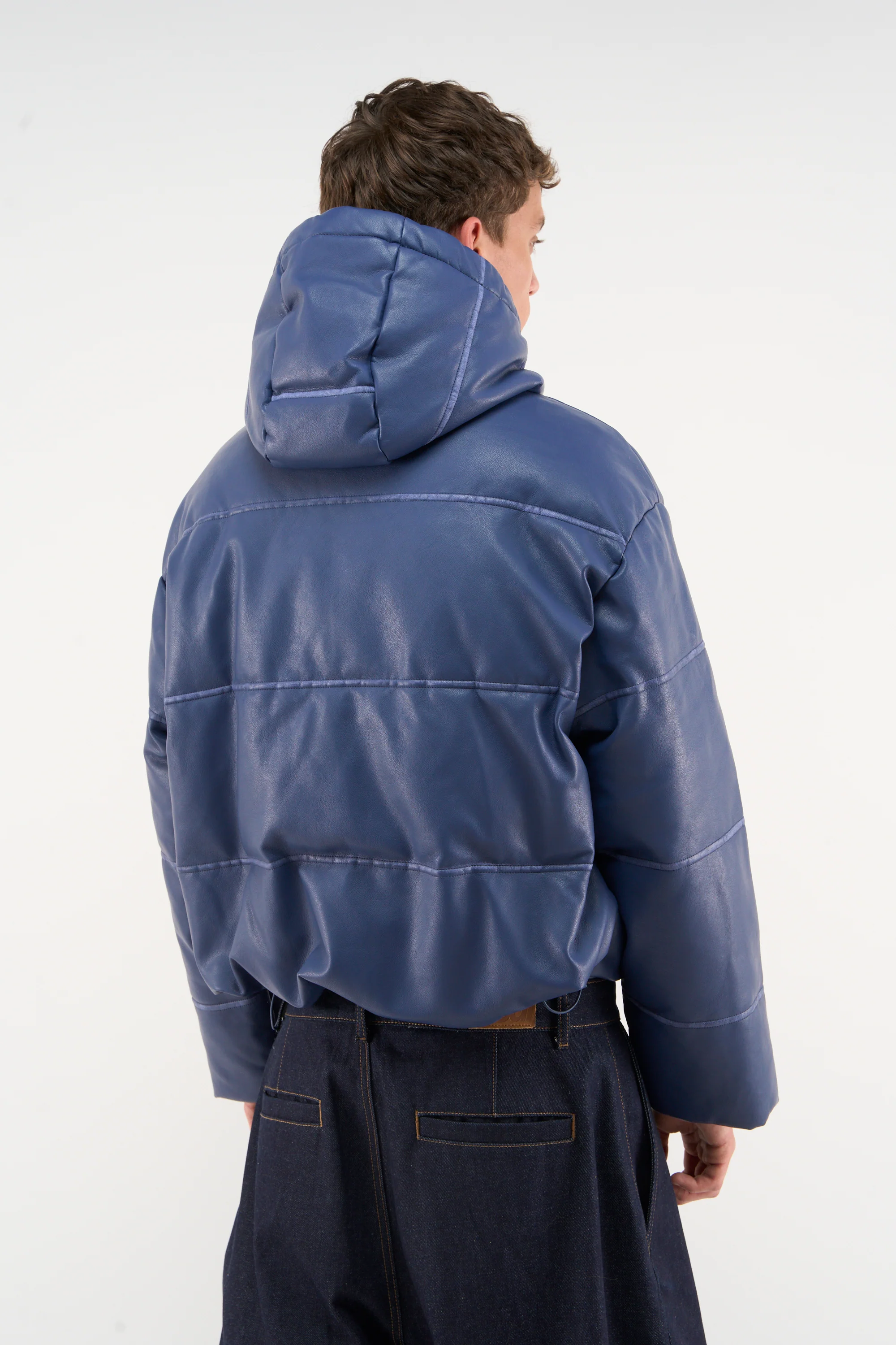 Raw Royal Blue Puffer Jacket - Image 6