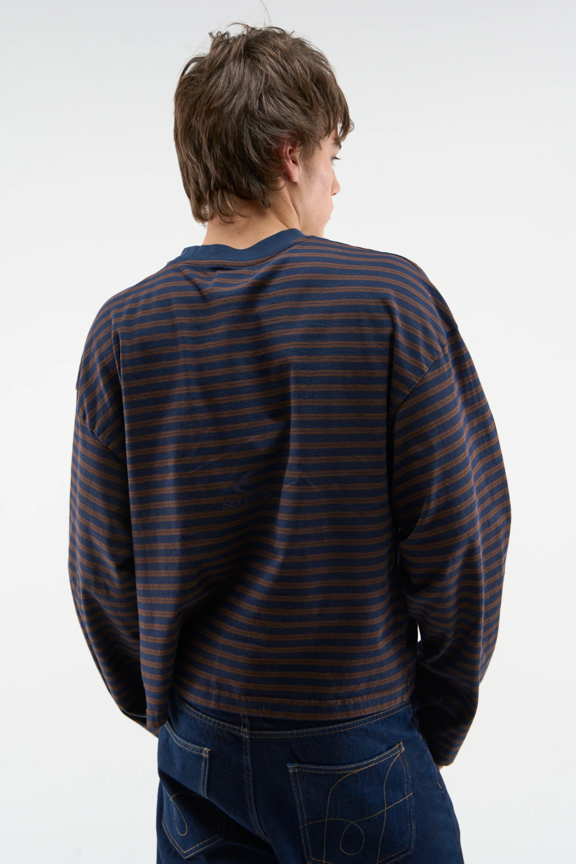 Raw Striped Brown Longsleeve - Image 3