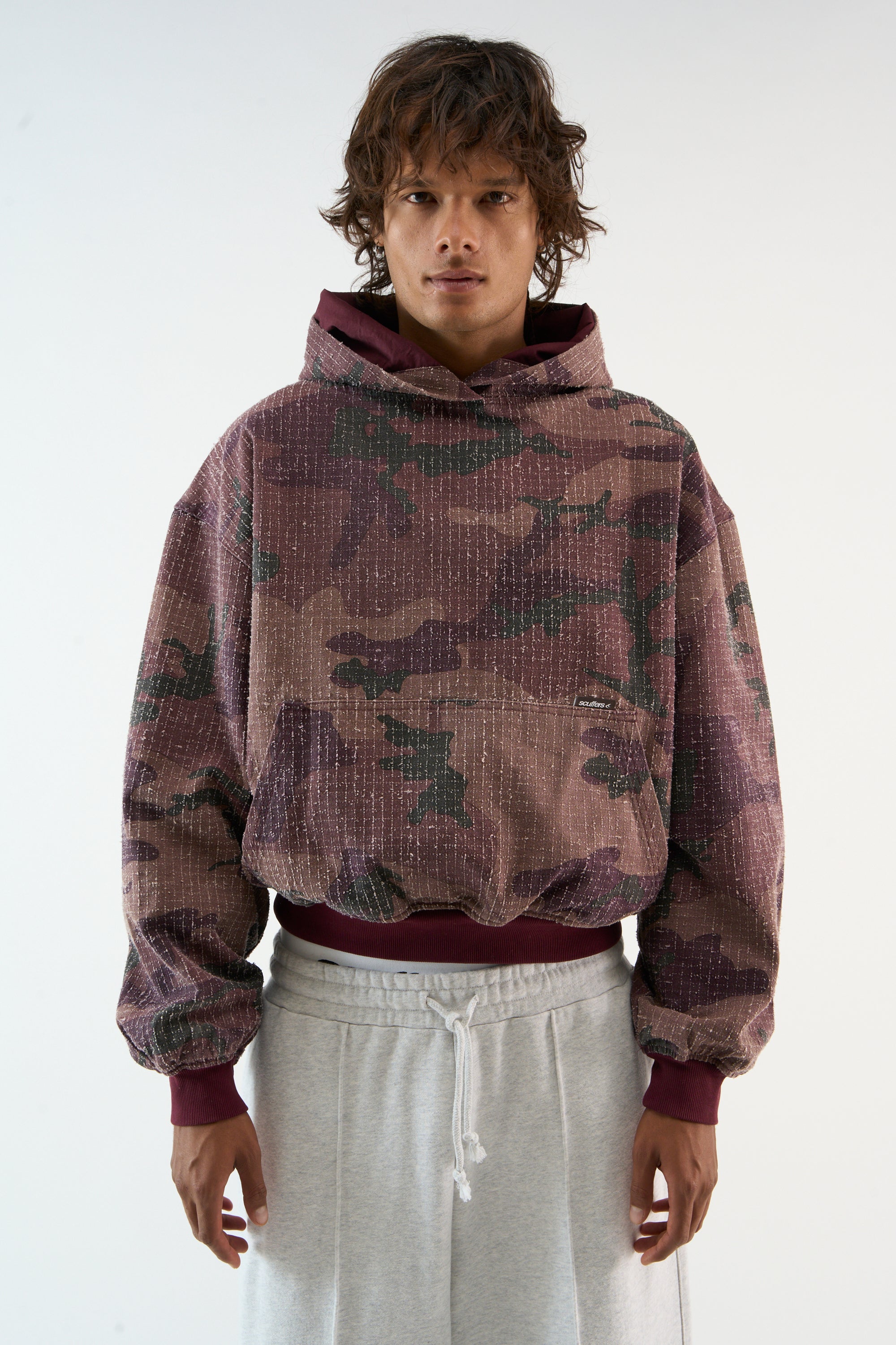 Ripstop Burgundy Hoodie - Image 2