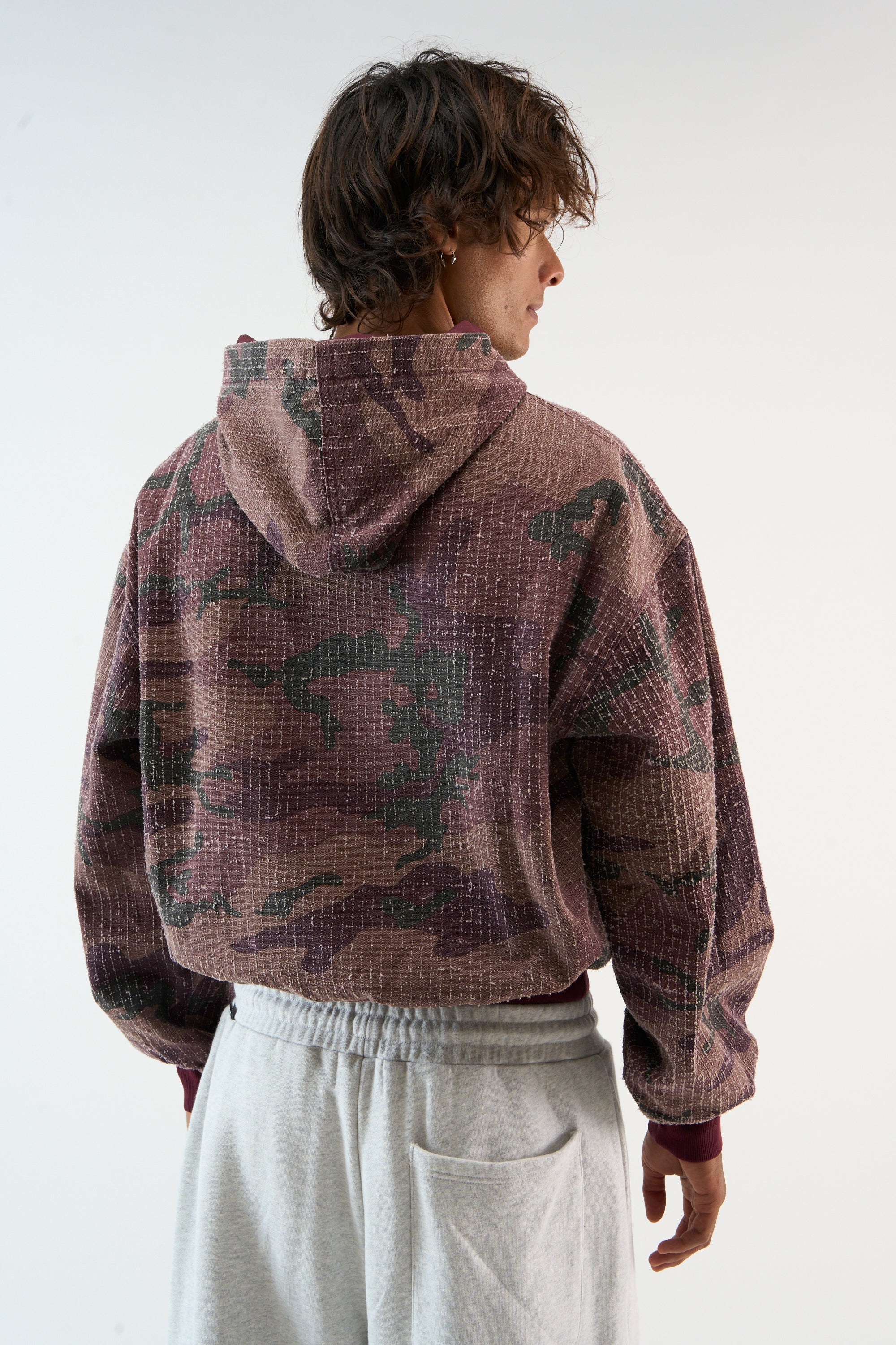 Ripstop Burgundy Hoodie - Image 4