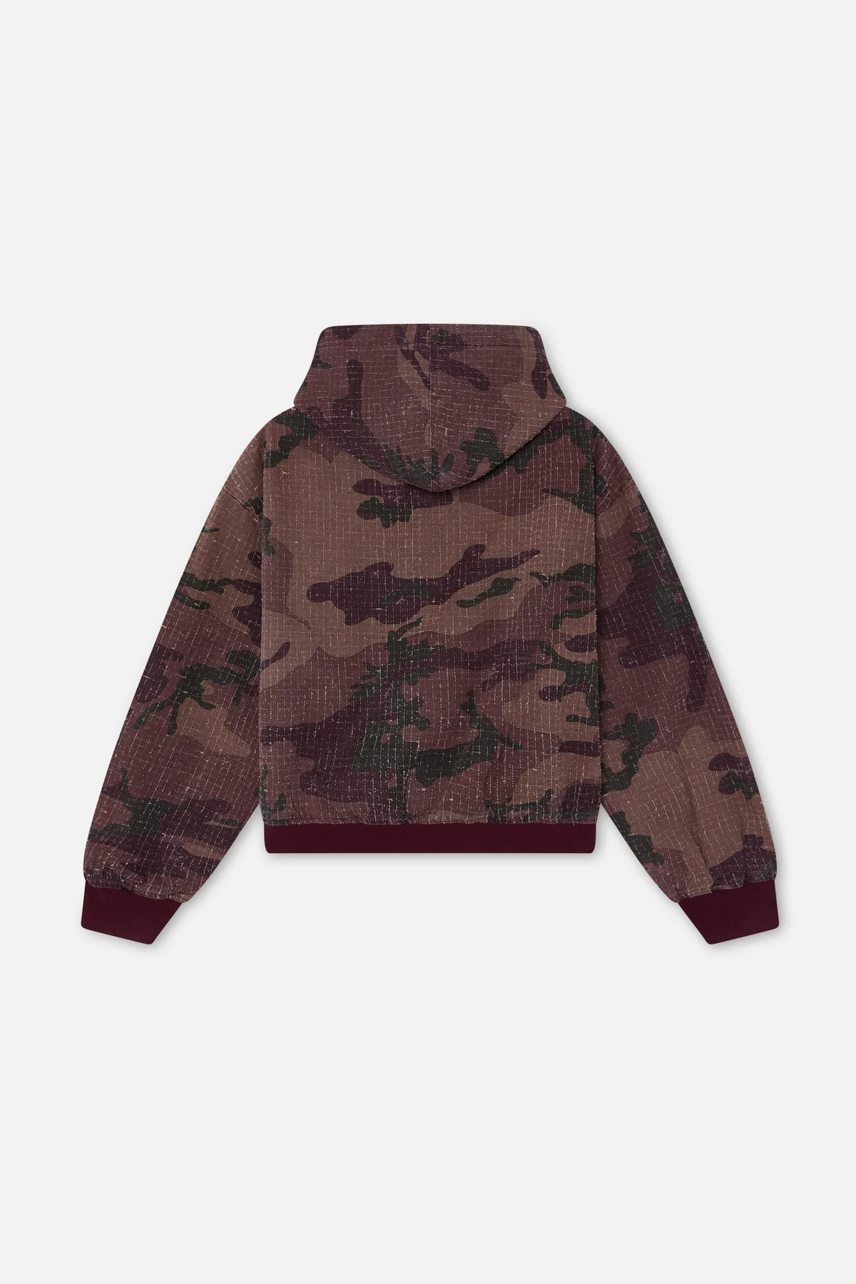 Ripstop Burgundy Hoodie - Image 6