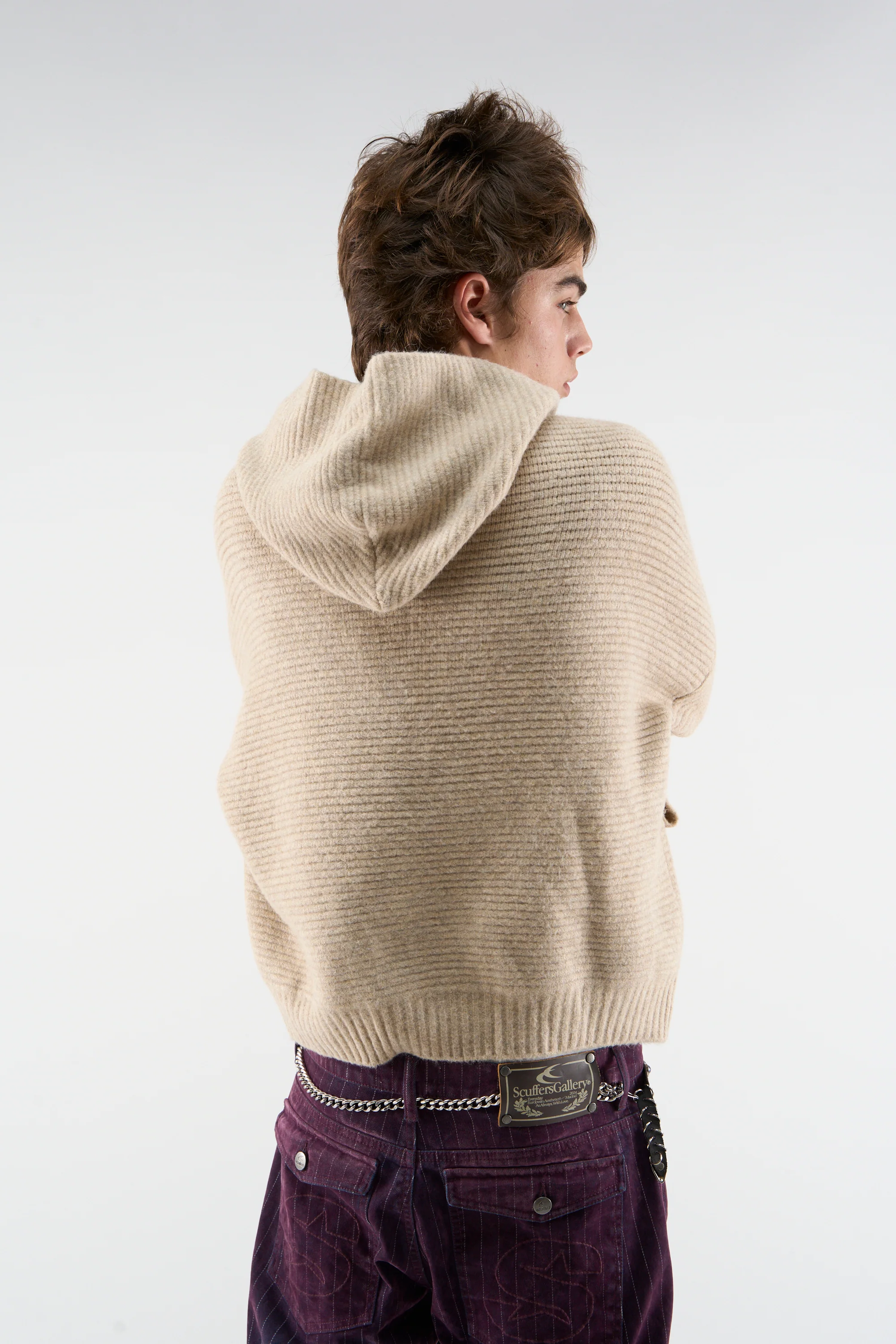 Roots Ecru Knit Zipper - Image 5