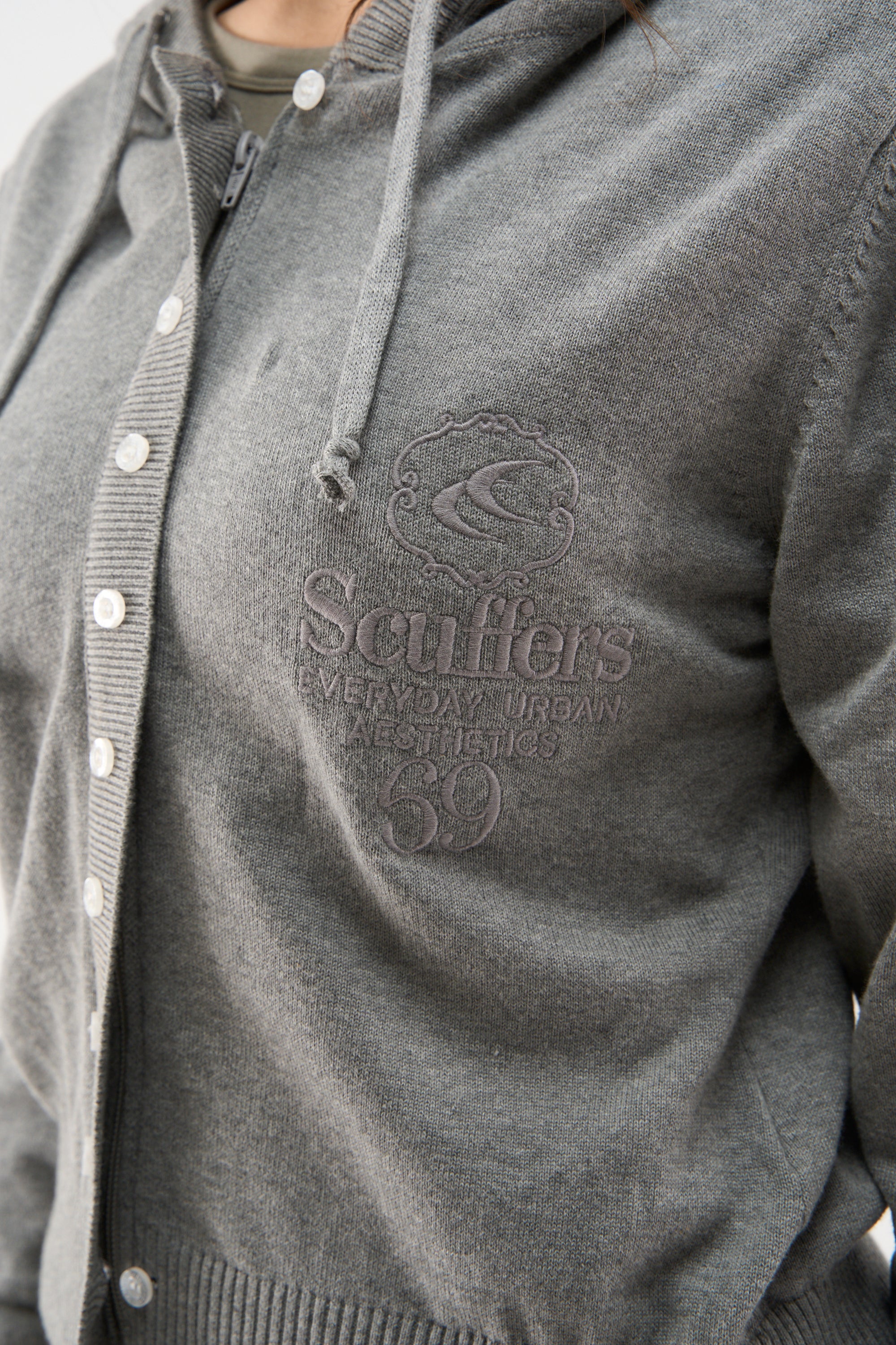 Route Light Grey Knit Zipper - Image 4
