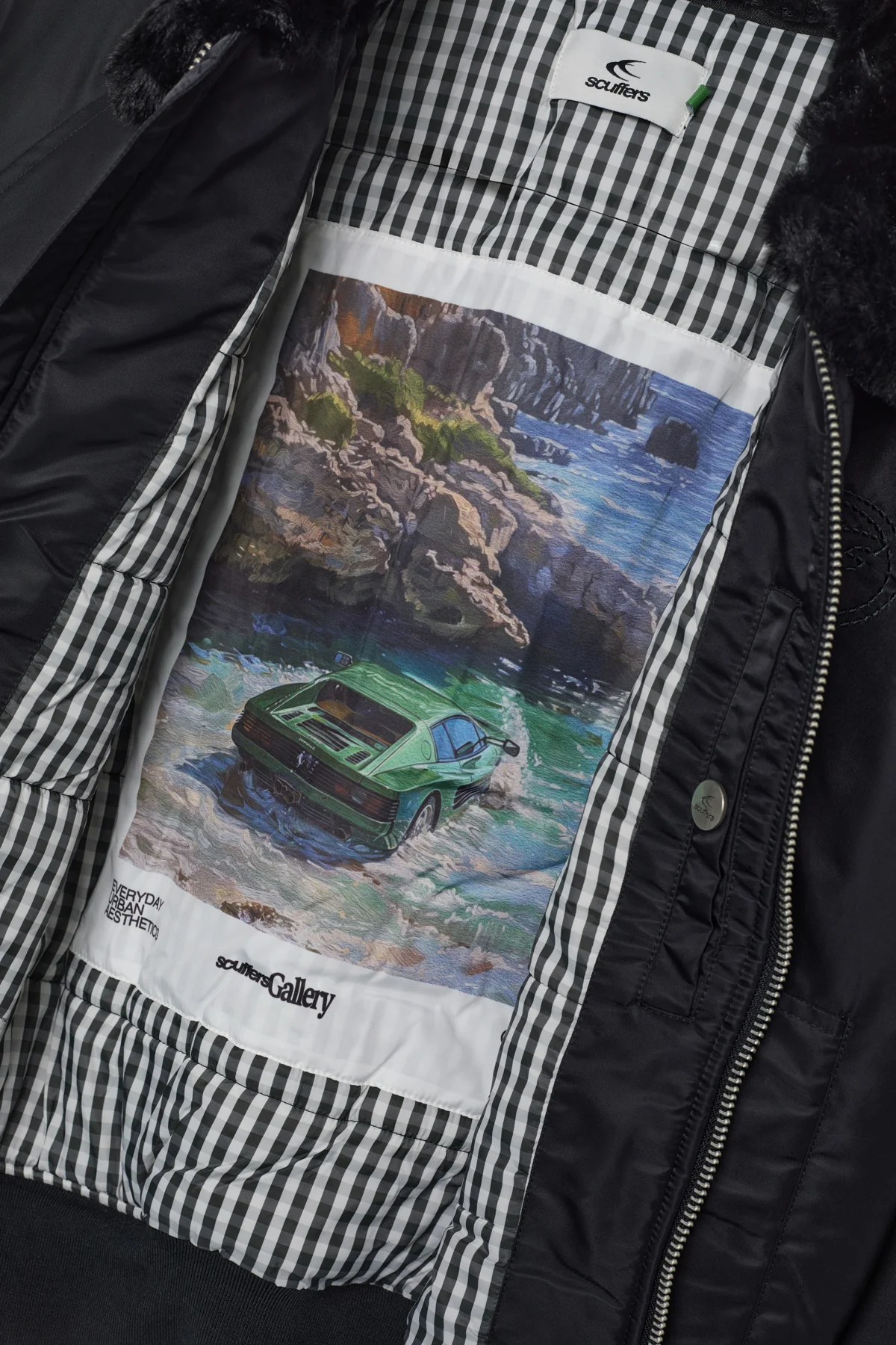 SCFF Black Bomber Jacket - Image 10