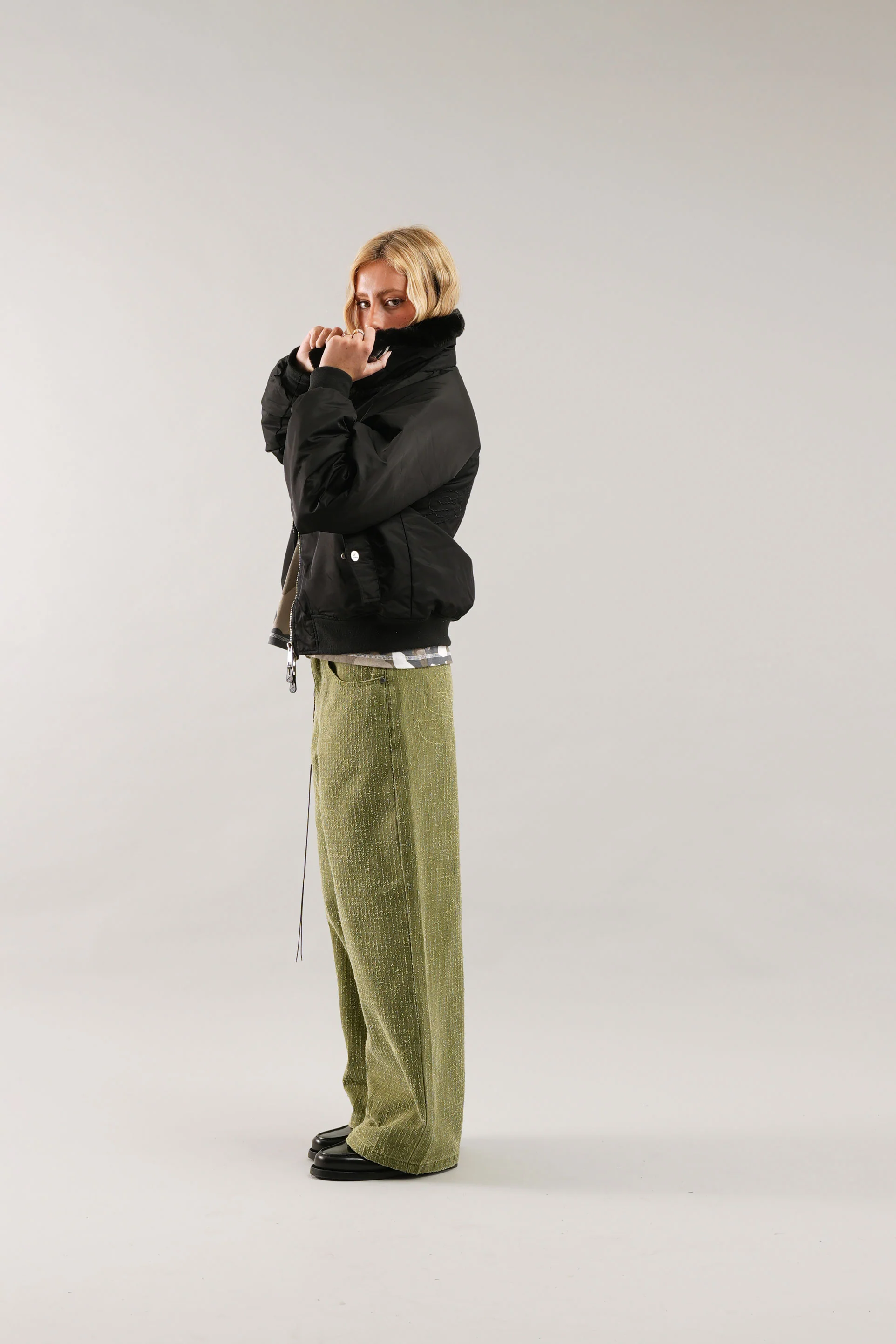 SCFF Black Bomber Jacket - Image 5