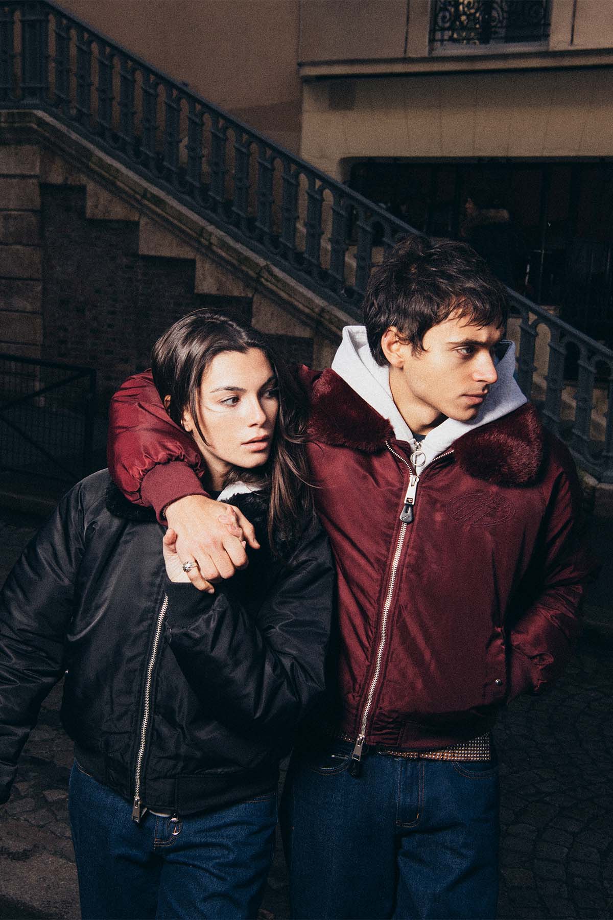 SCFF Burgundy Bomber Jacket - Image 12