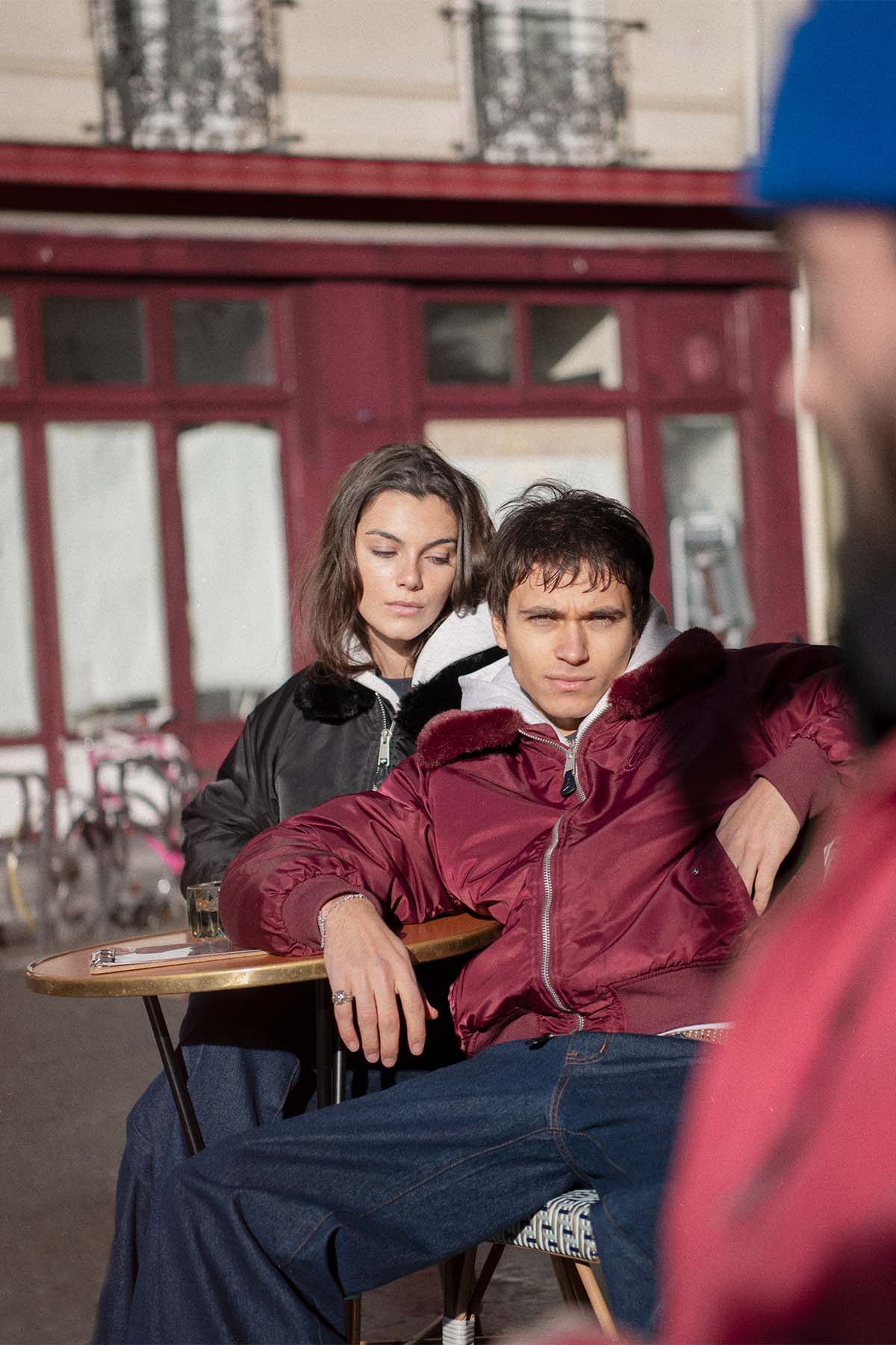 SCFF Burgundy Bomber Jacket - Image 4