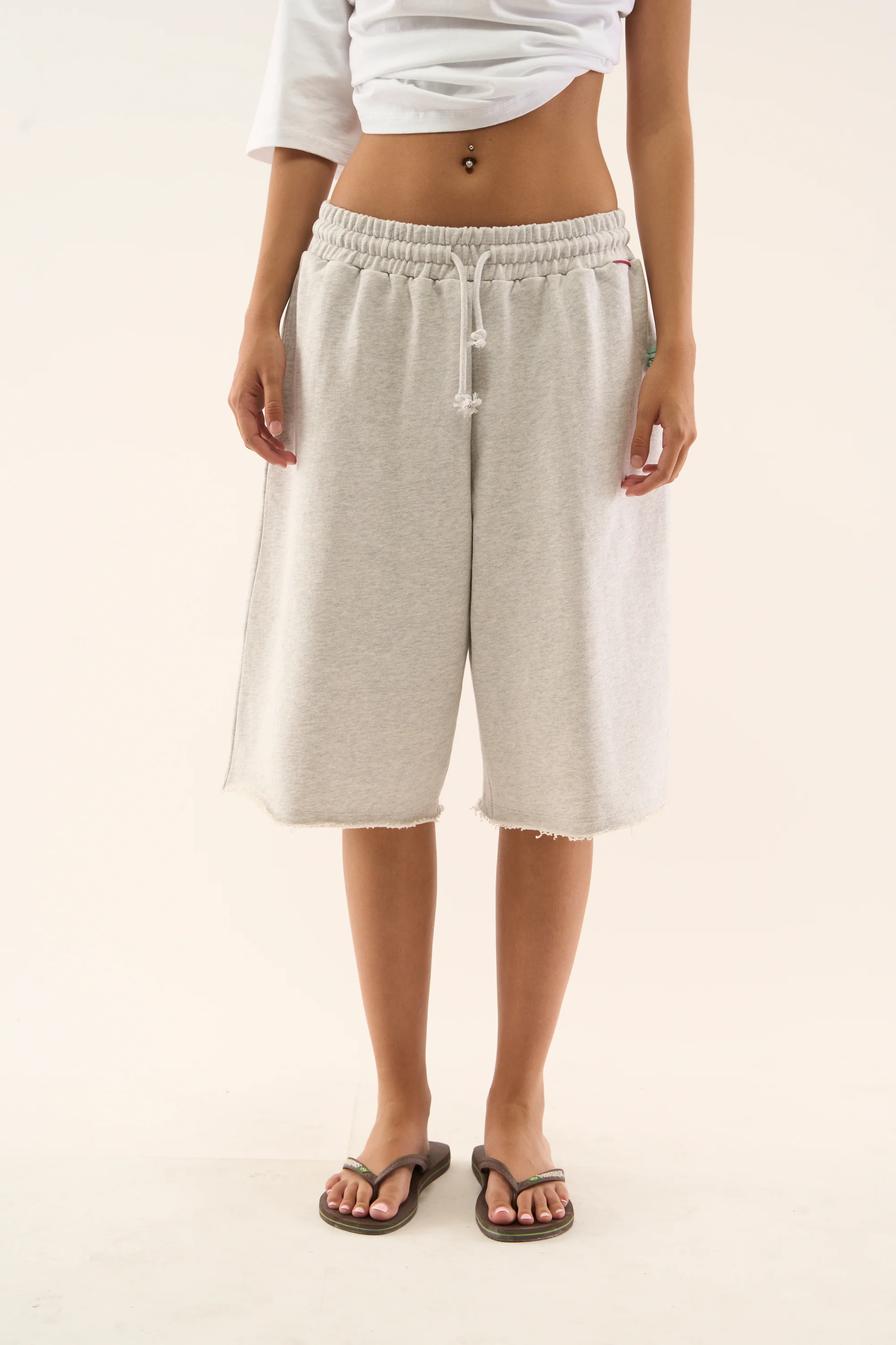 SCFF Grey Melange Shorts - Image 6