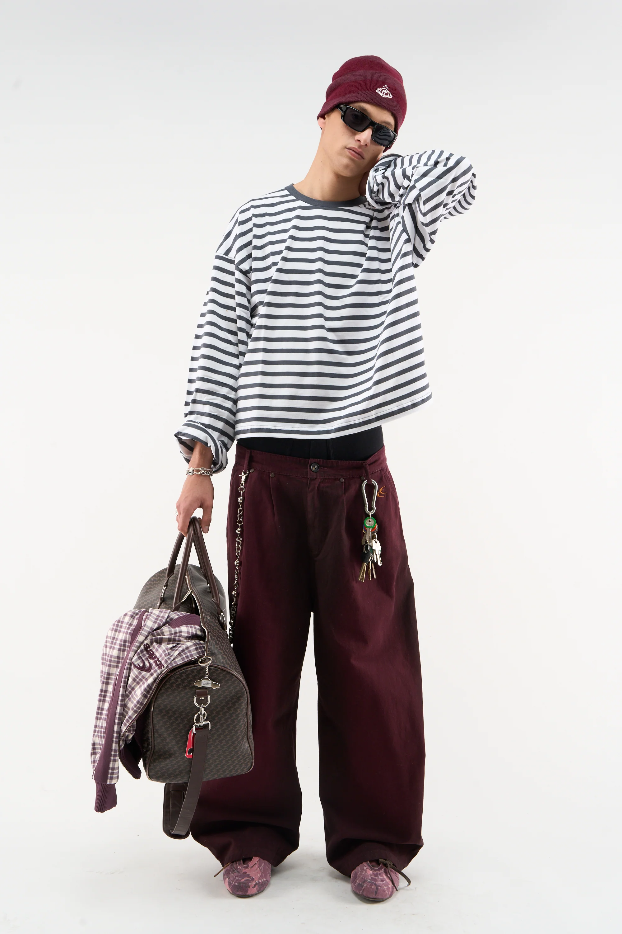 Shell Burgundy Pants - Image 3