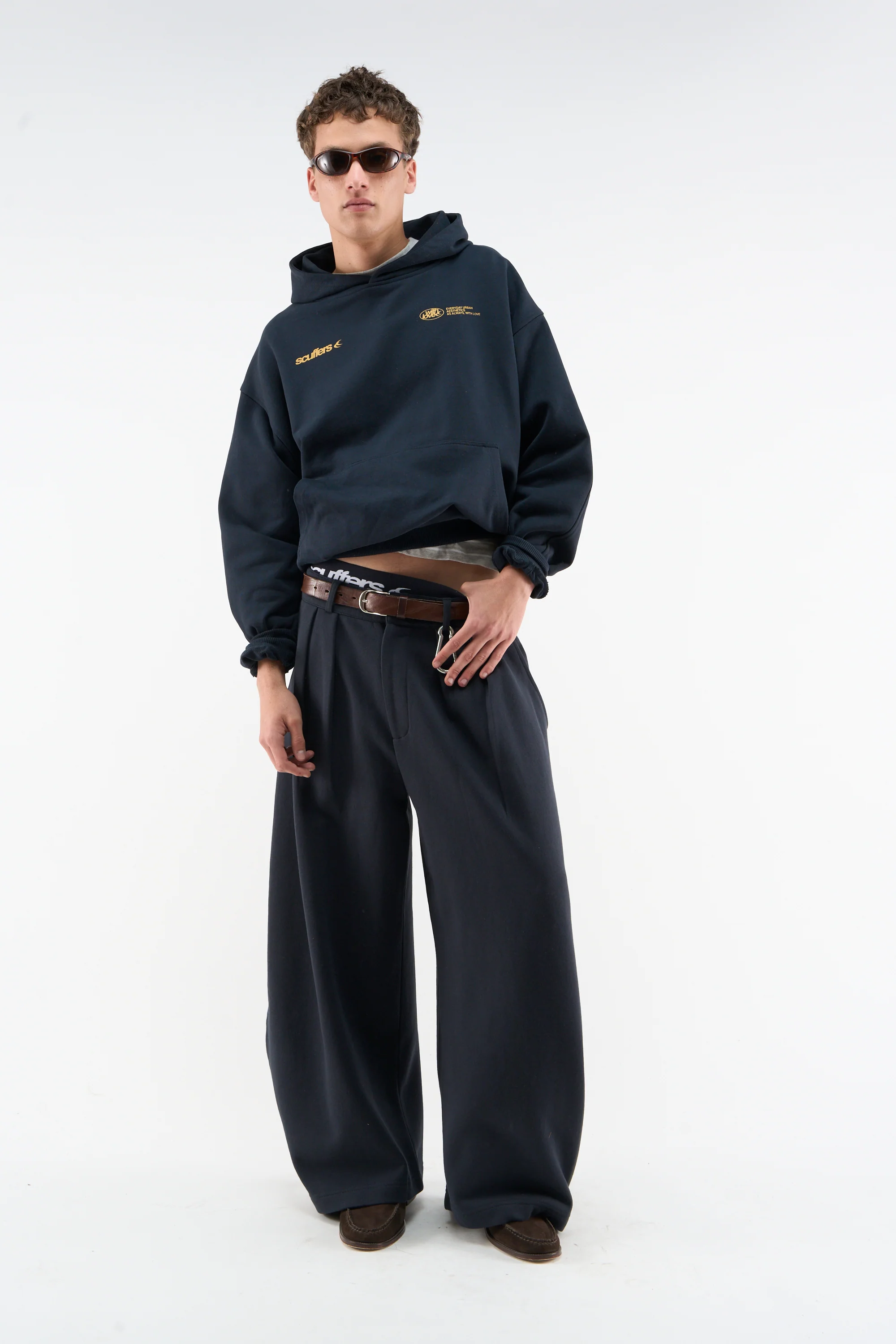 Shell Navy Blue Sweatpants - Image 3