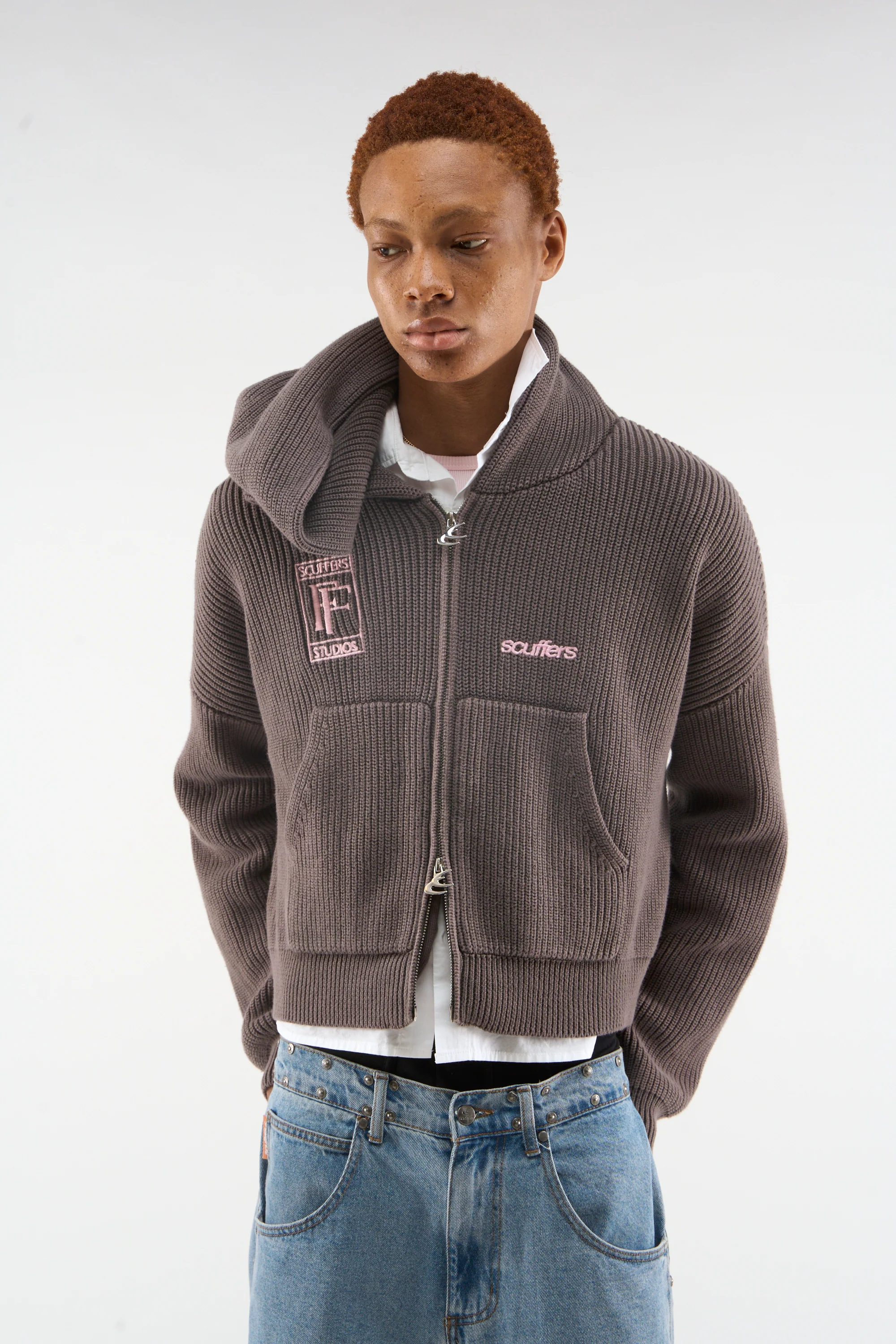 Signal Brown Knit Zipper - Image 2