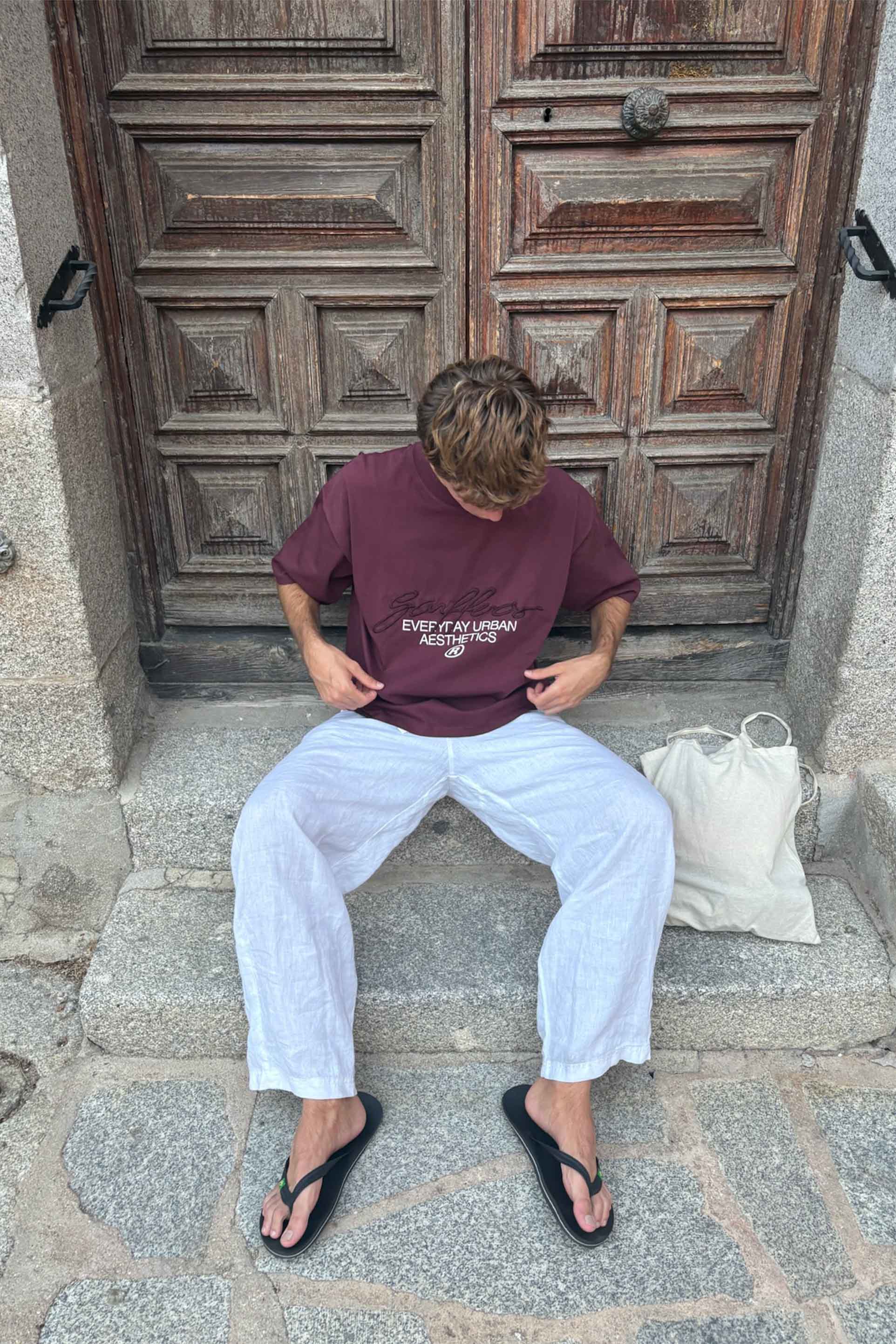 New Signature Burgundy T-Shirt - Image 2