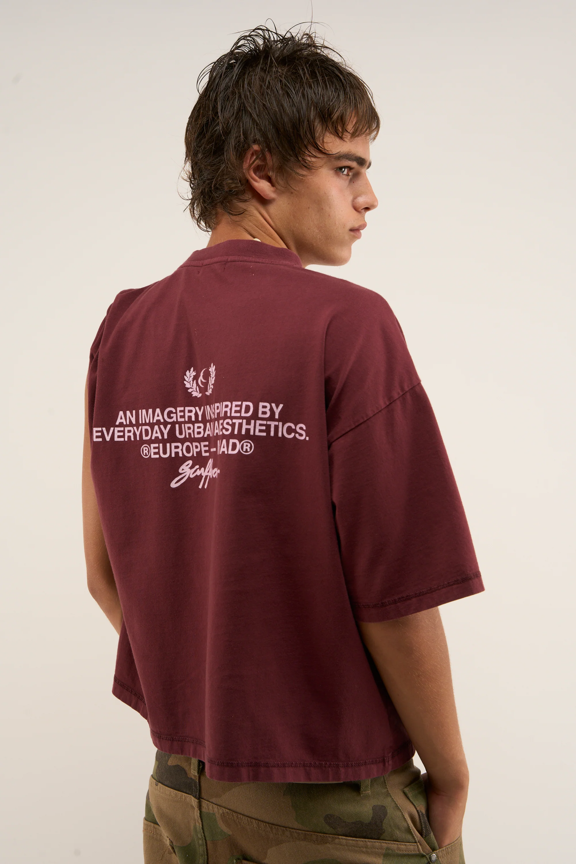New Signature Burgundy T-Shirt - Image 4